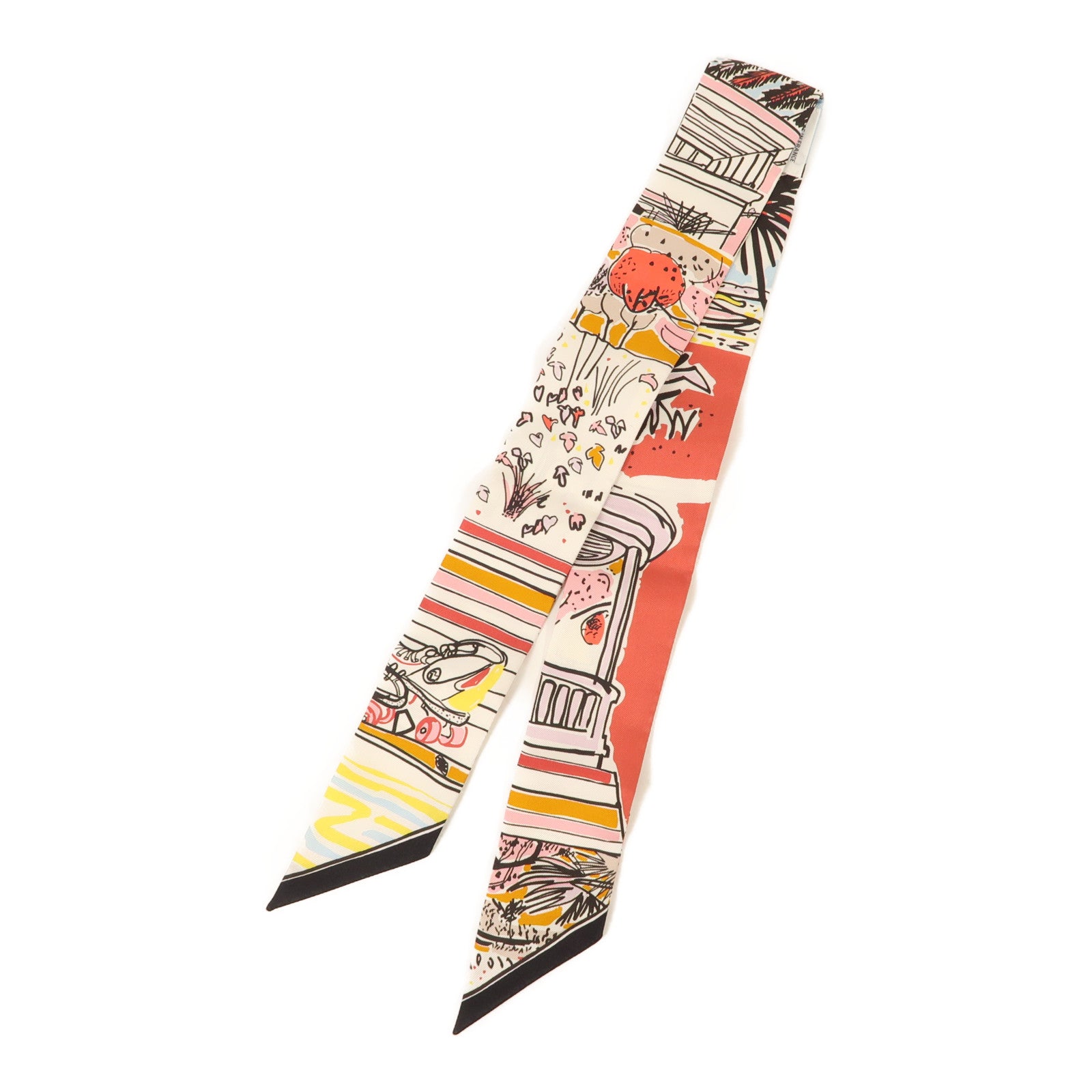 HERMES 絲質Twilly絲巾