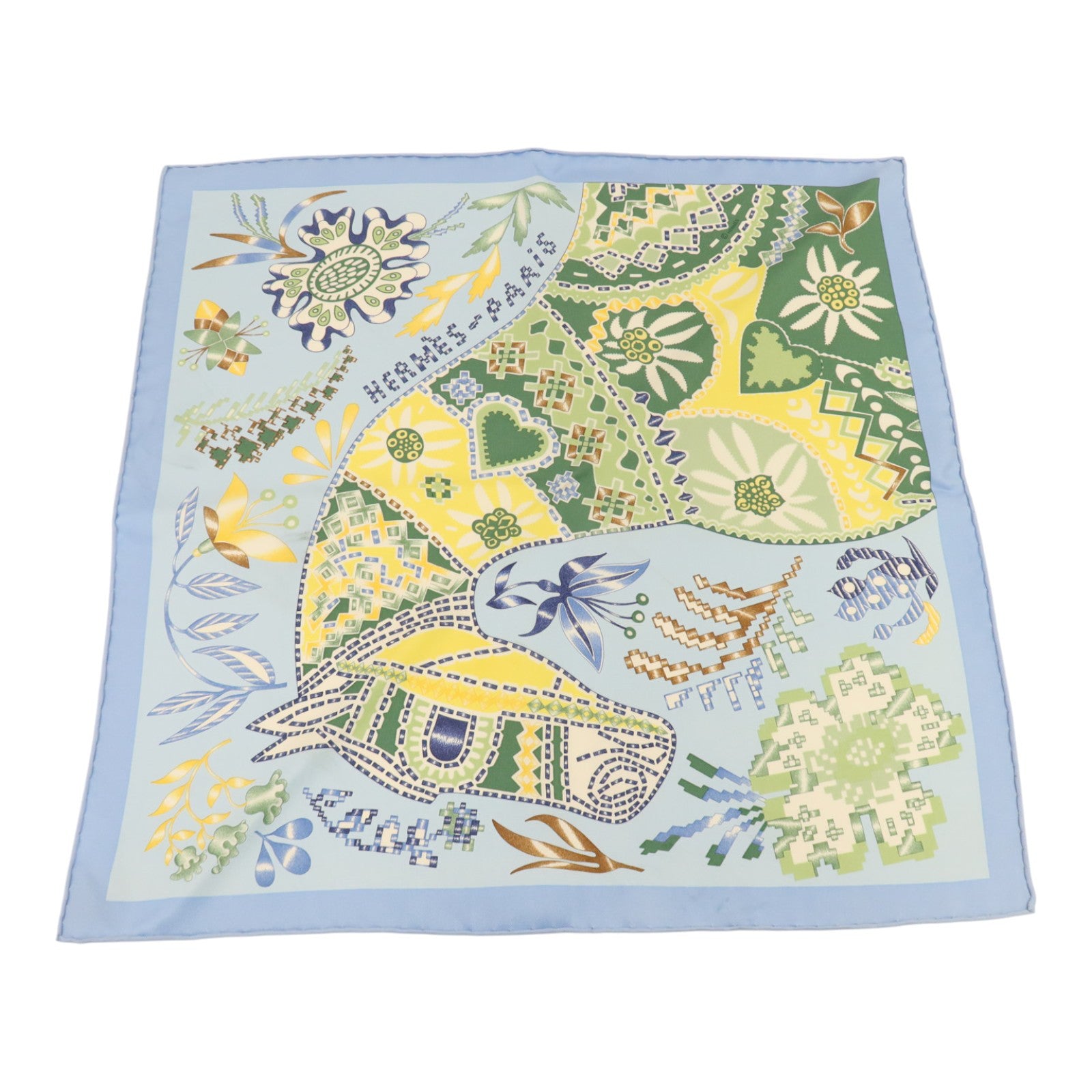 HERMES 絲質Scarf 40x40cm絲巾