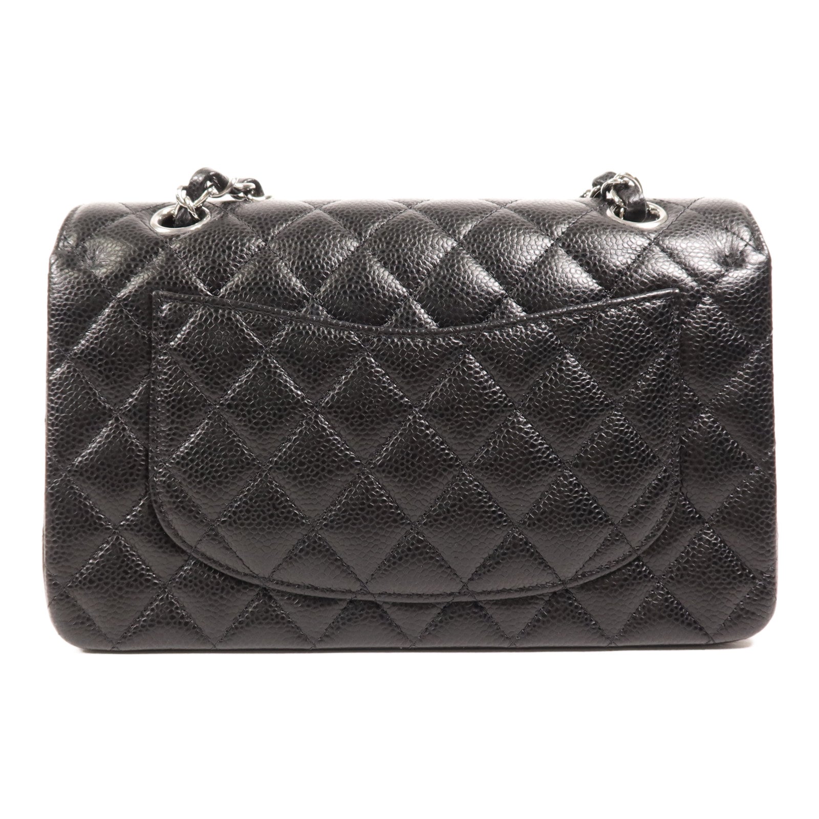 CHANEL 牛皮皮革Classic 23銀扣鏈帶肩背袋