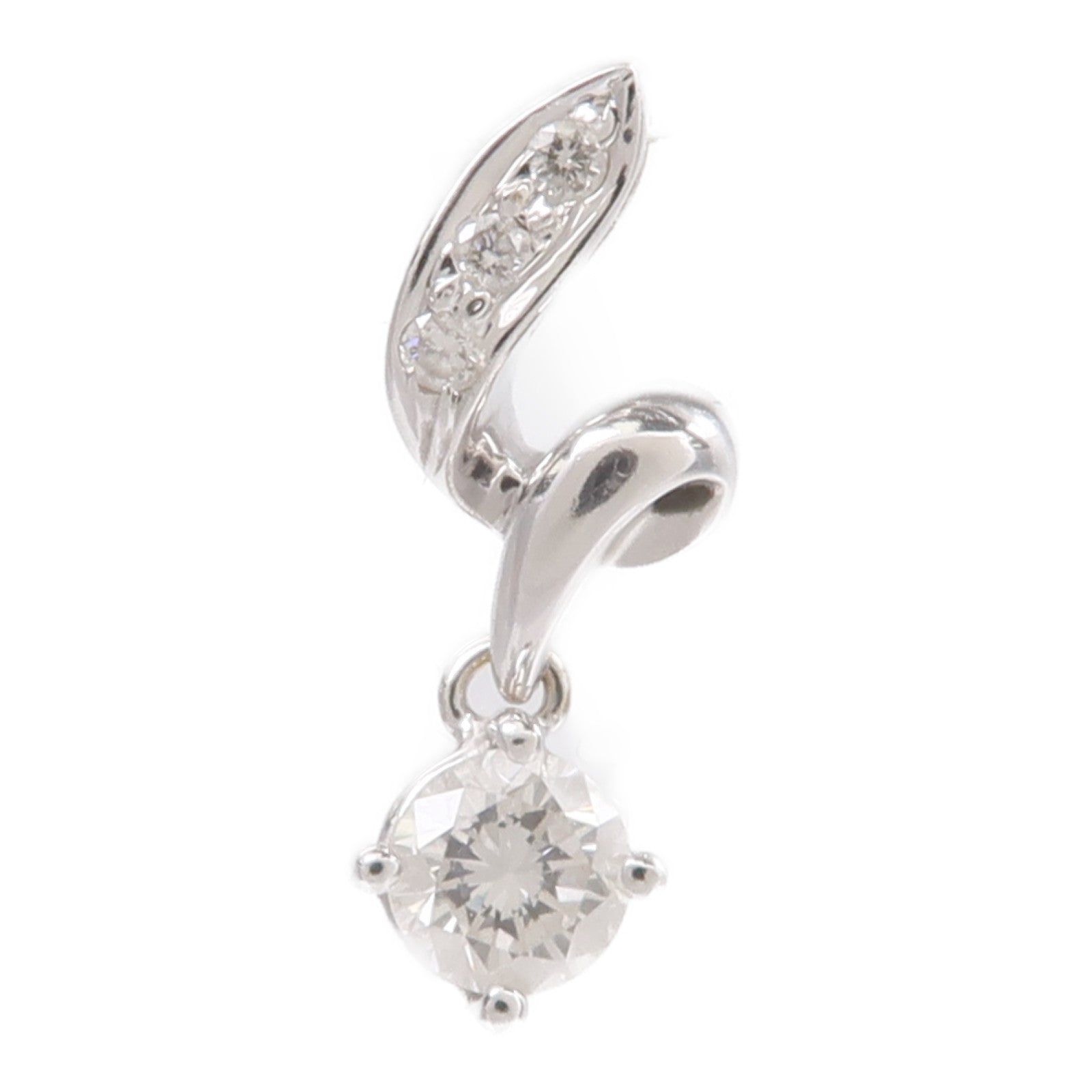 JEWELRY 18K白金Diamond Pendant Top鑽石吊墜