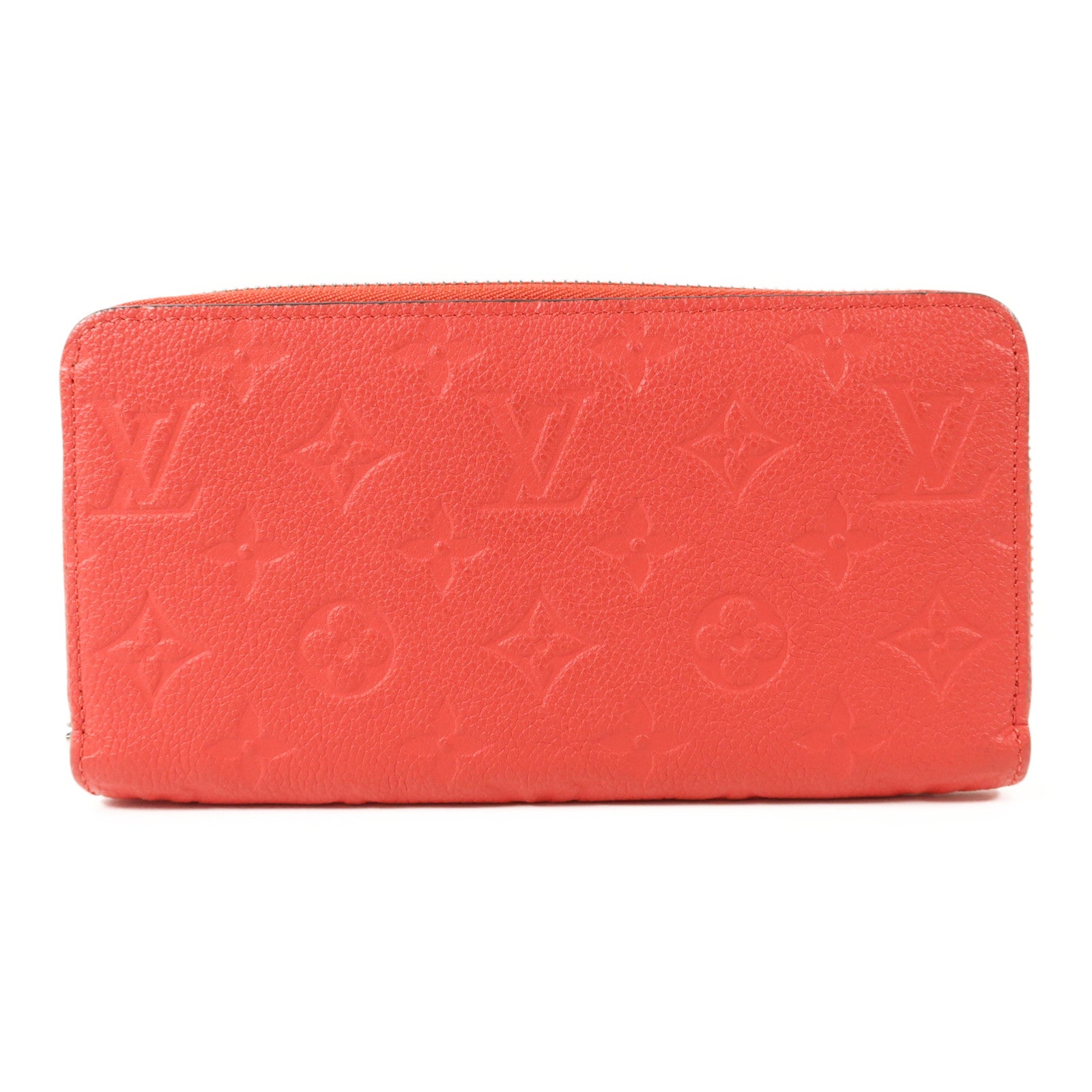 LOUIS VUITTON Monogram Empreinte Long Round Wallet銀扣長錢包