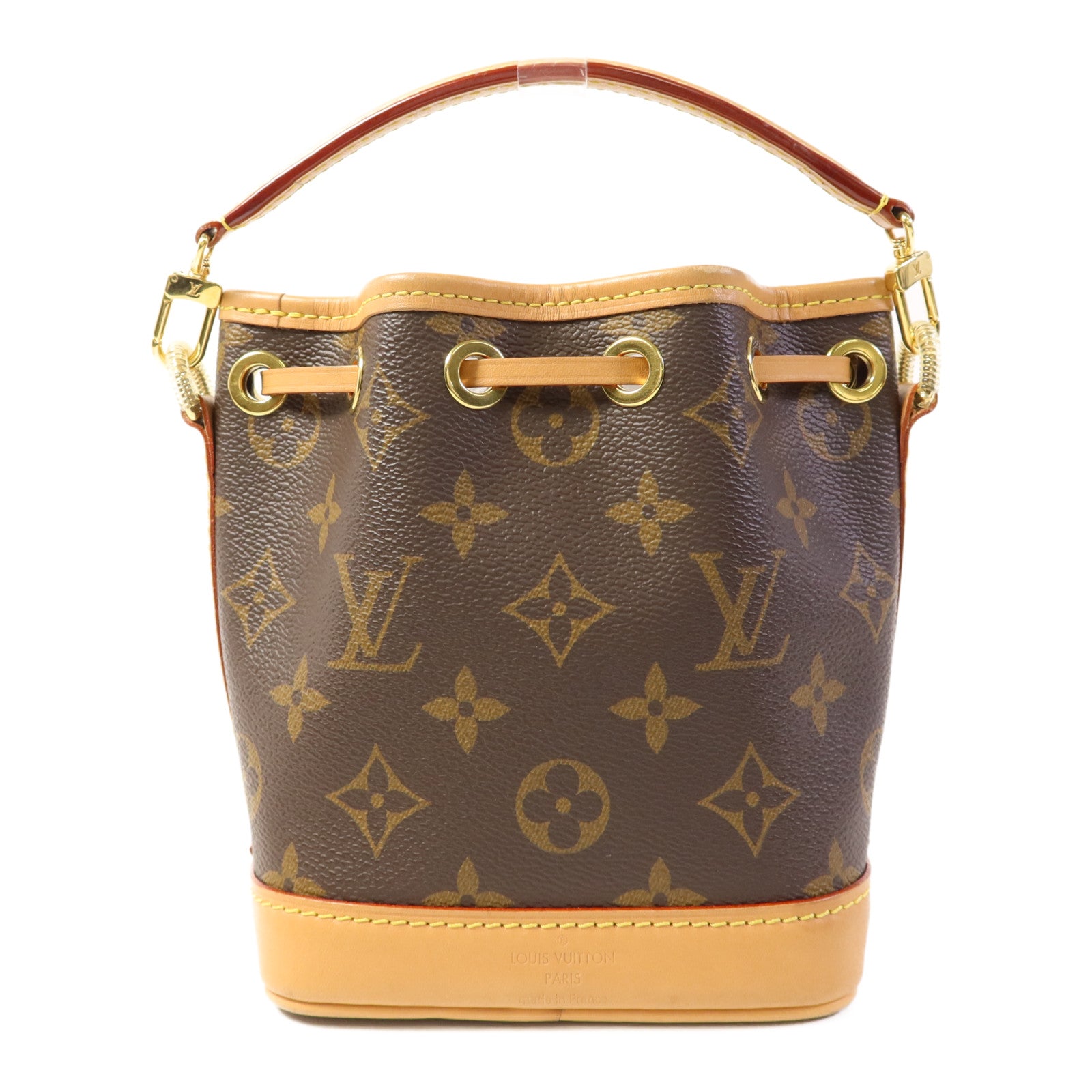 LOUIS VUITTON Monogram Nano Noe金扣手挽肩背兩用袋