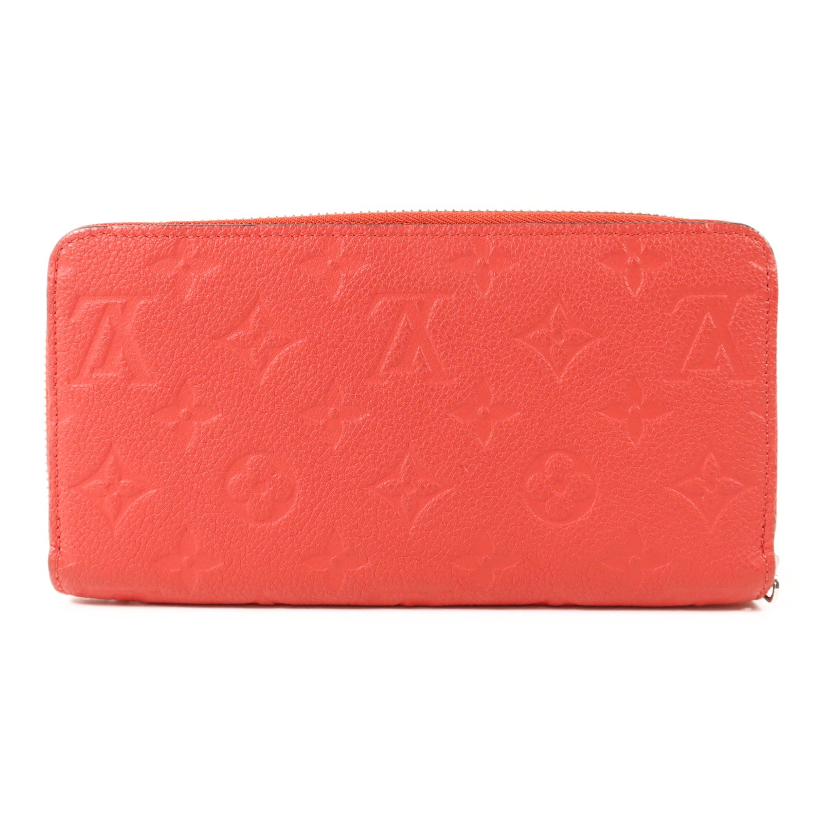 LOUIS VUITTON Monogram Empreinte Long Round Wallet銀扣長錢包