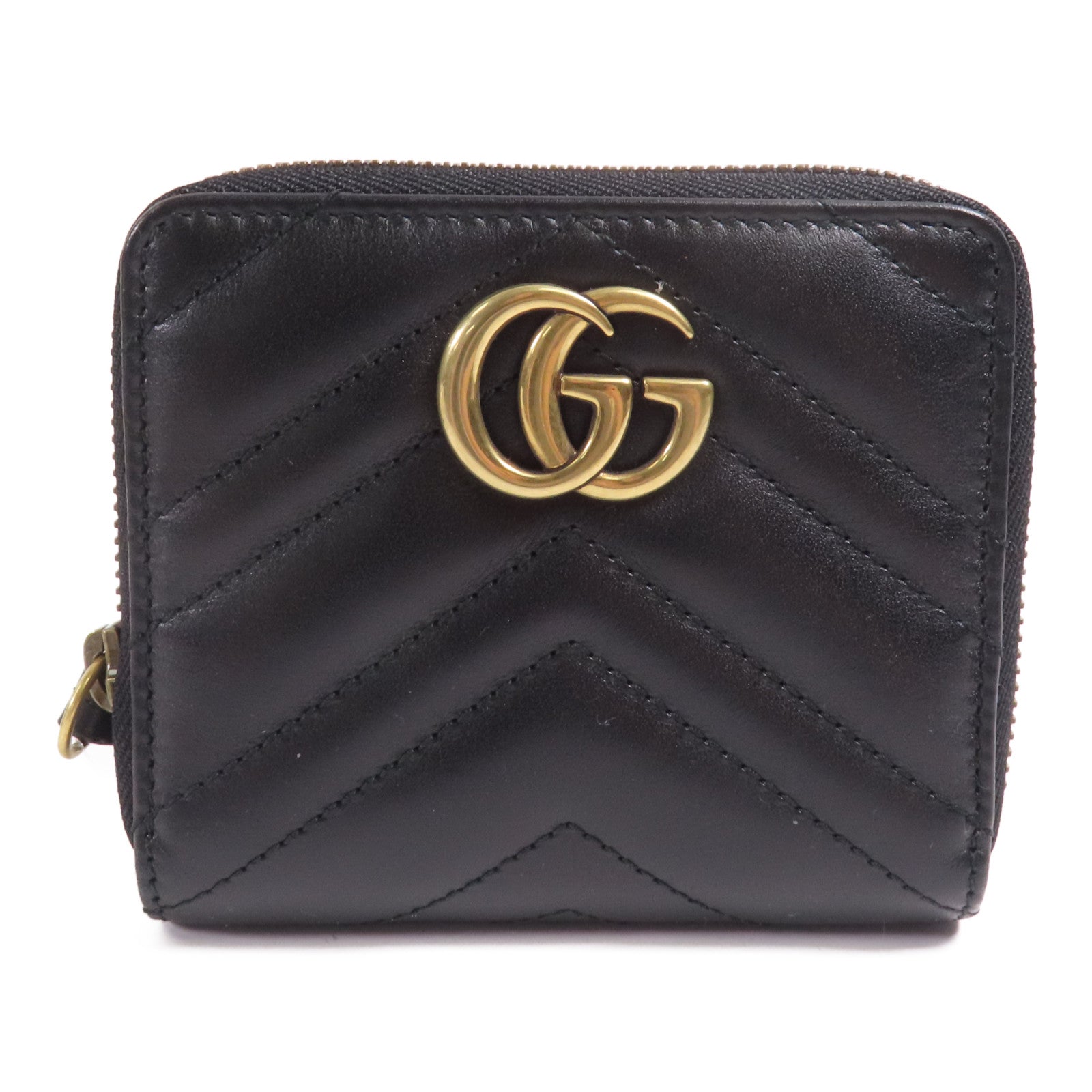 GUCCI 牛皮皮革Wallet金扣錢包