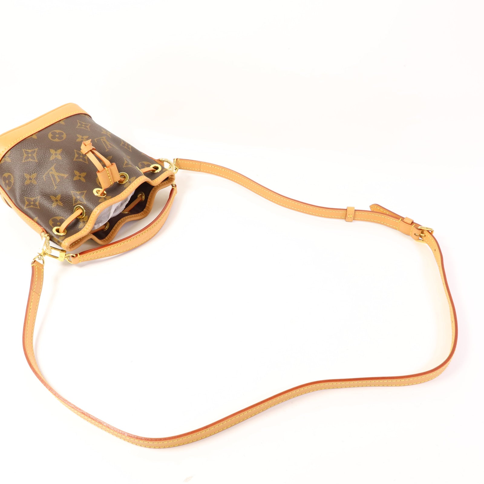 LOUIS VUITTON Monogram Nano Noe金扣手挽肩背兩用袋