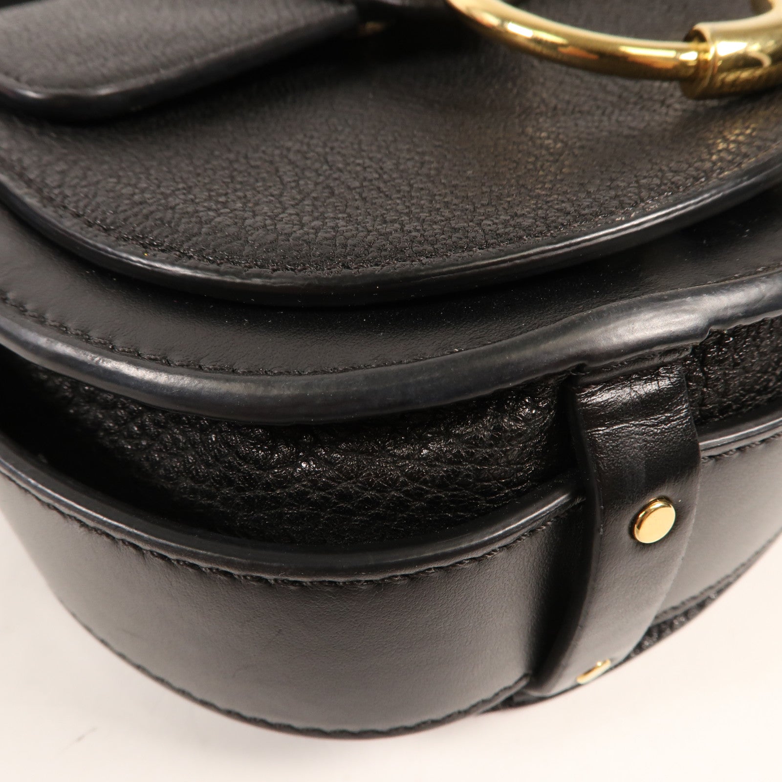 Chloe 牛皮皮革Tess金扣肩背袋