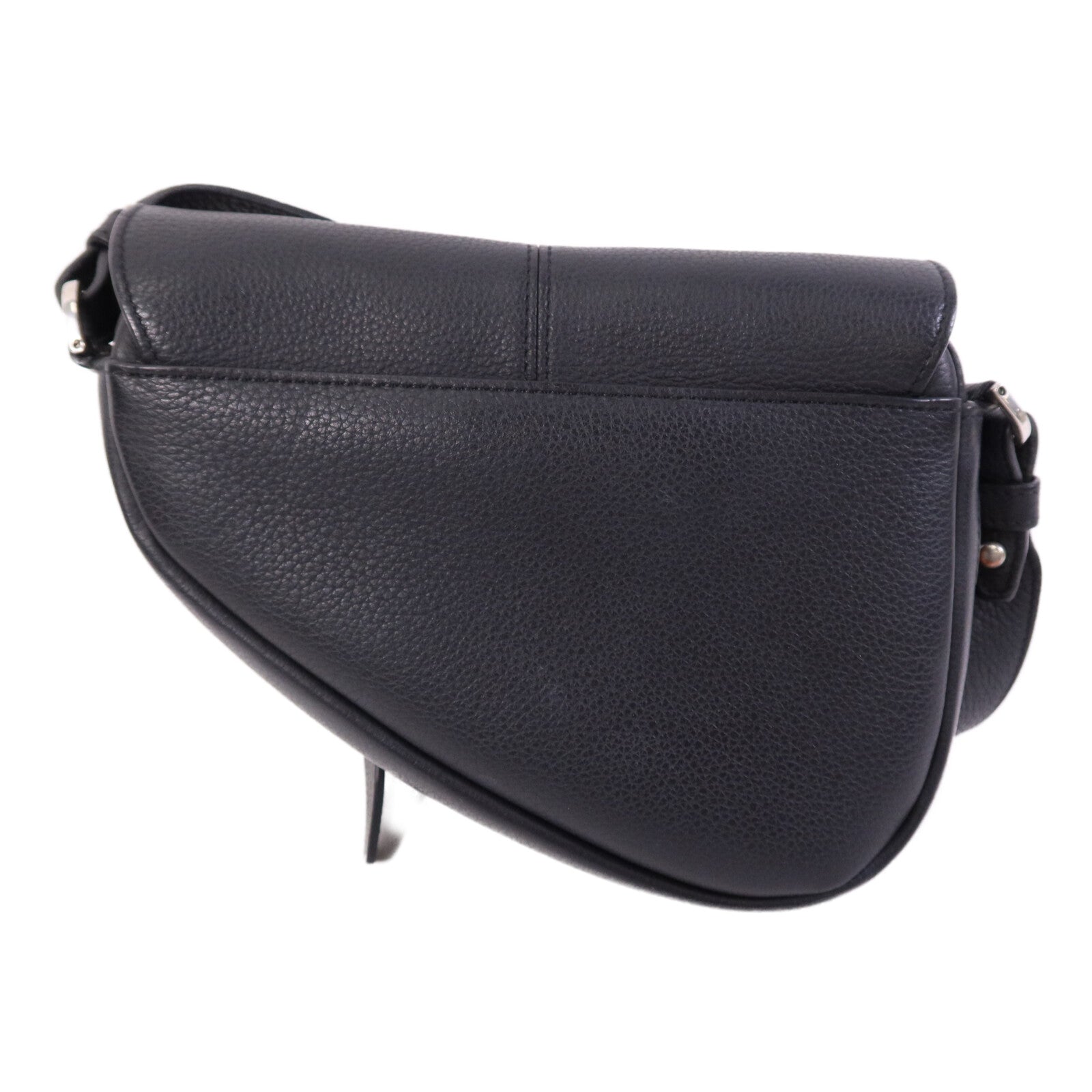 Dior 【激減優惠】牛皮皮革Mini Saddle銀扣肩背袋
