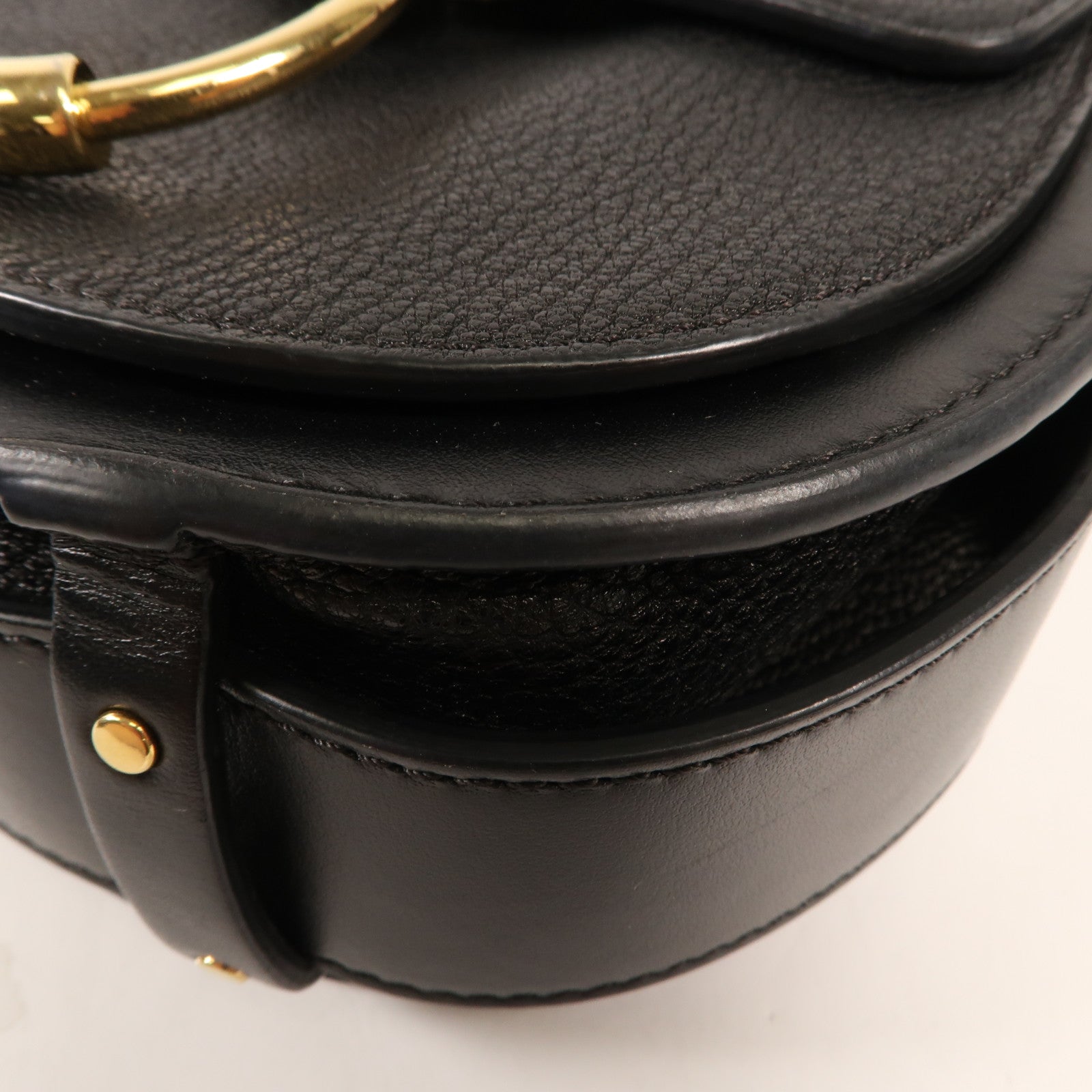 Chloe 牛皮皮革Tess金扣肩背袋