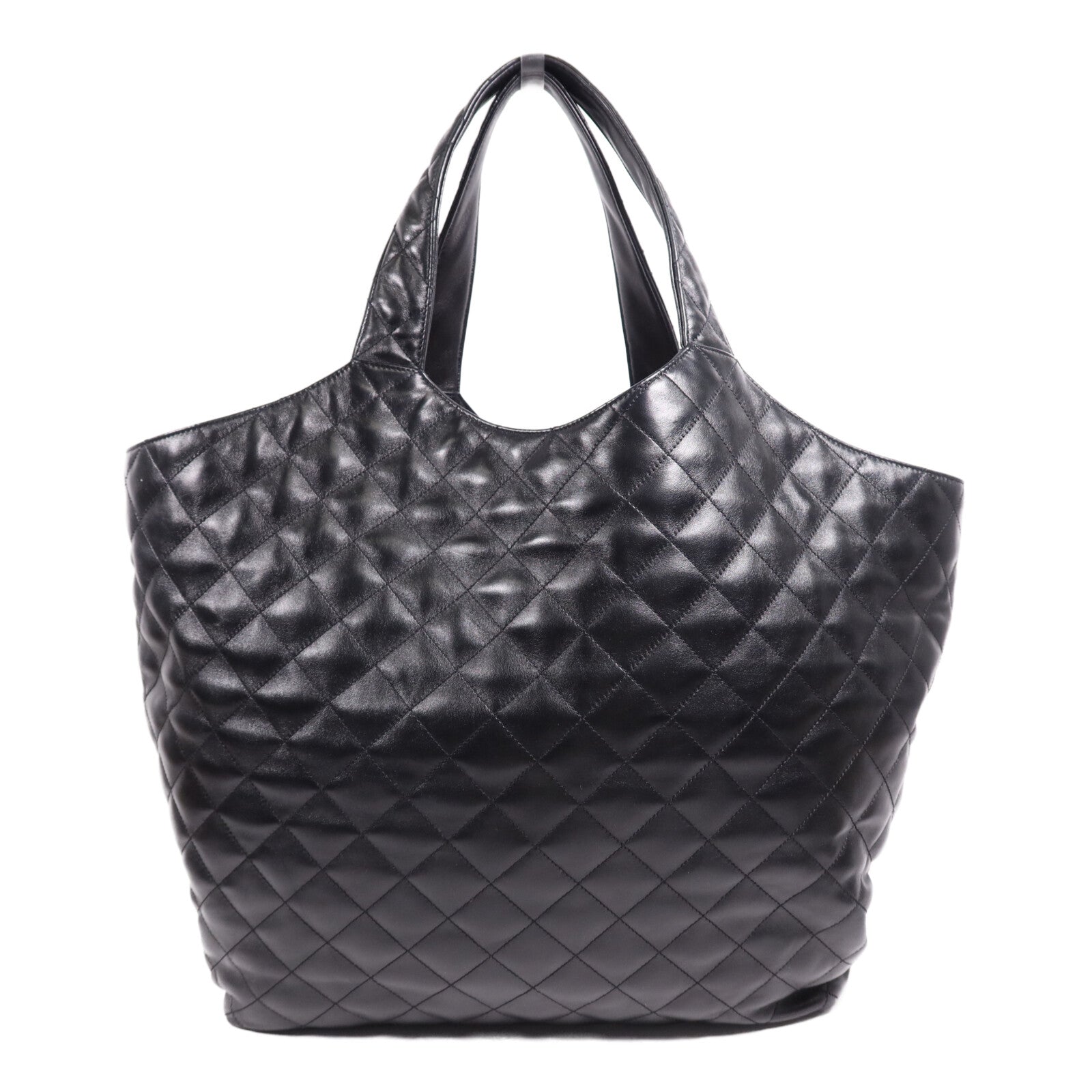 SAINT LAURENT 羊皮皮革Icare Maxi金扣手挽袋