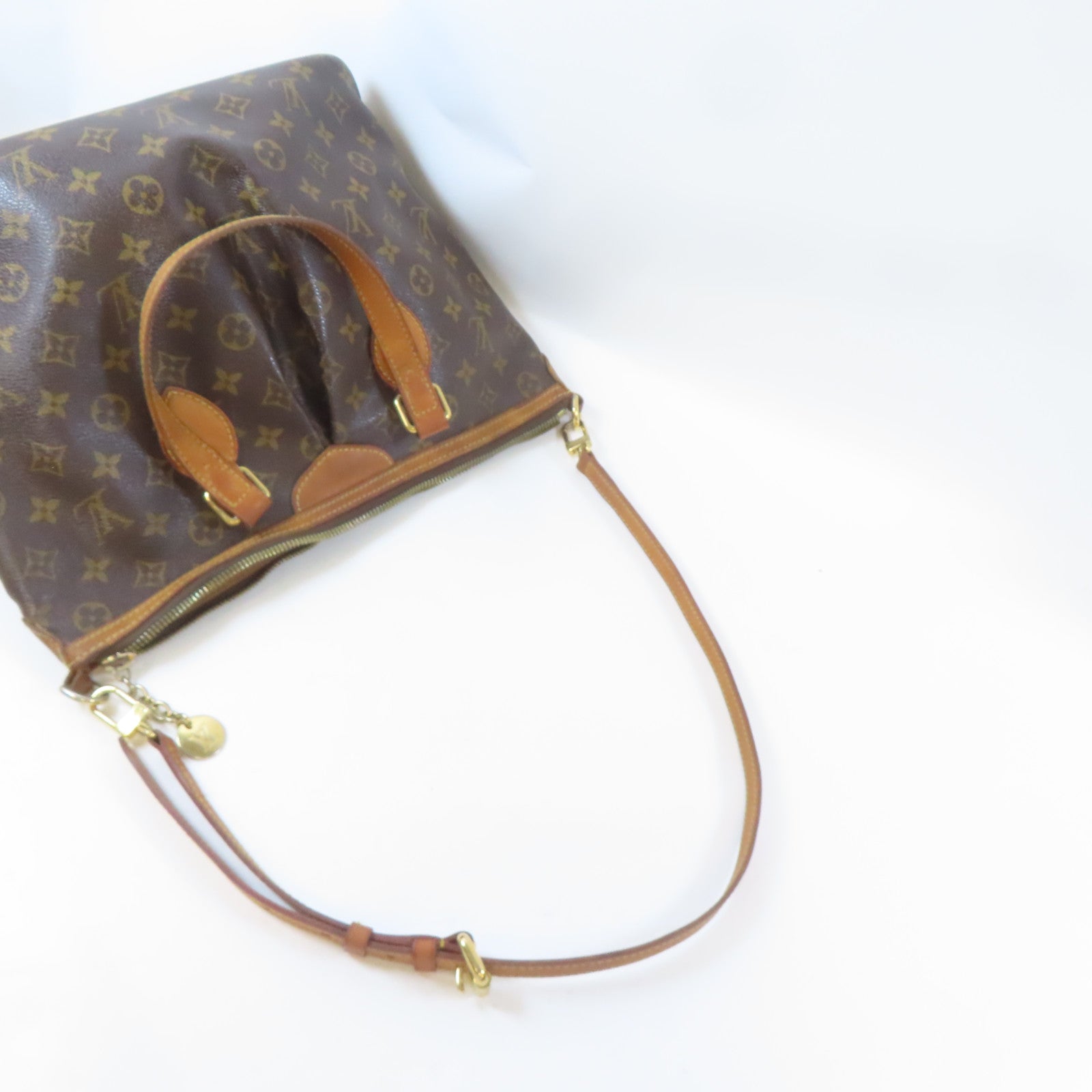 LOUIS VUITTON 【激減優惠】Monogram Palermo金扣手挽肩背兩用袋啡色