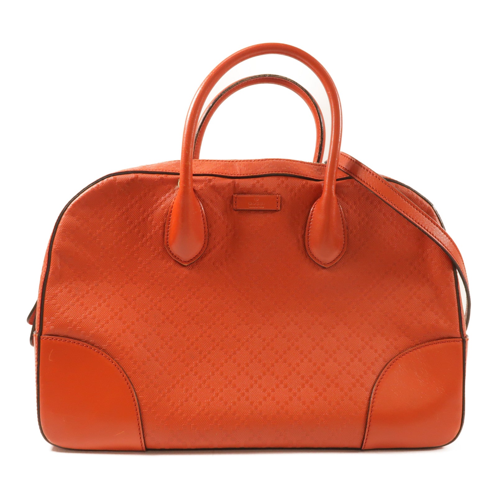 GUCCI 牛皮皮革2 Way Shoulder銀扣手挽肩背兩用袋