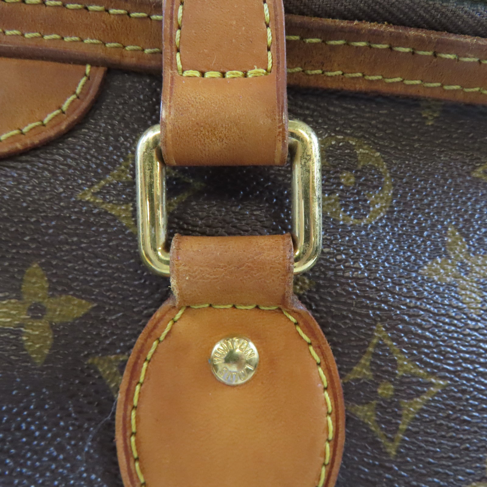 LOUIS VUITTON 【激減優惠】Monogram Palermo金扣手挽肩背兩用袋啡色