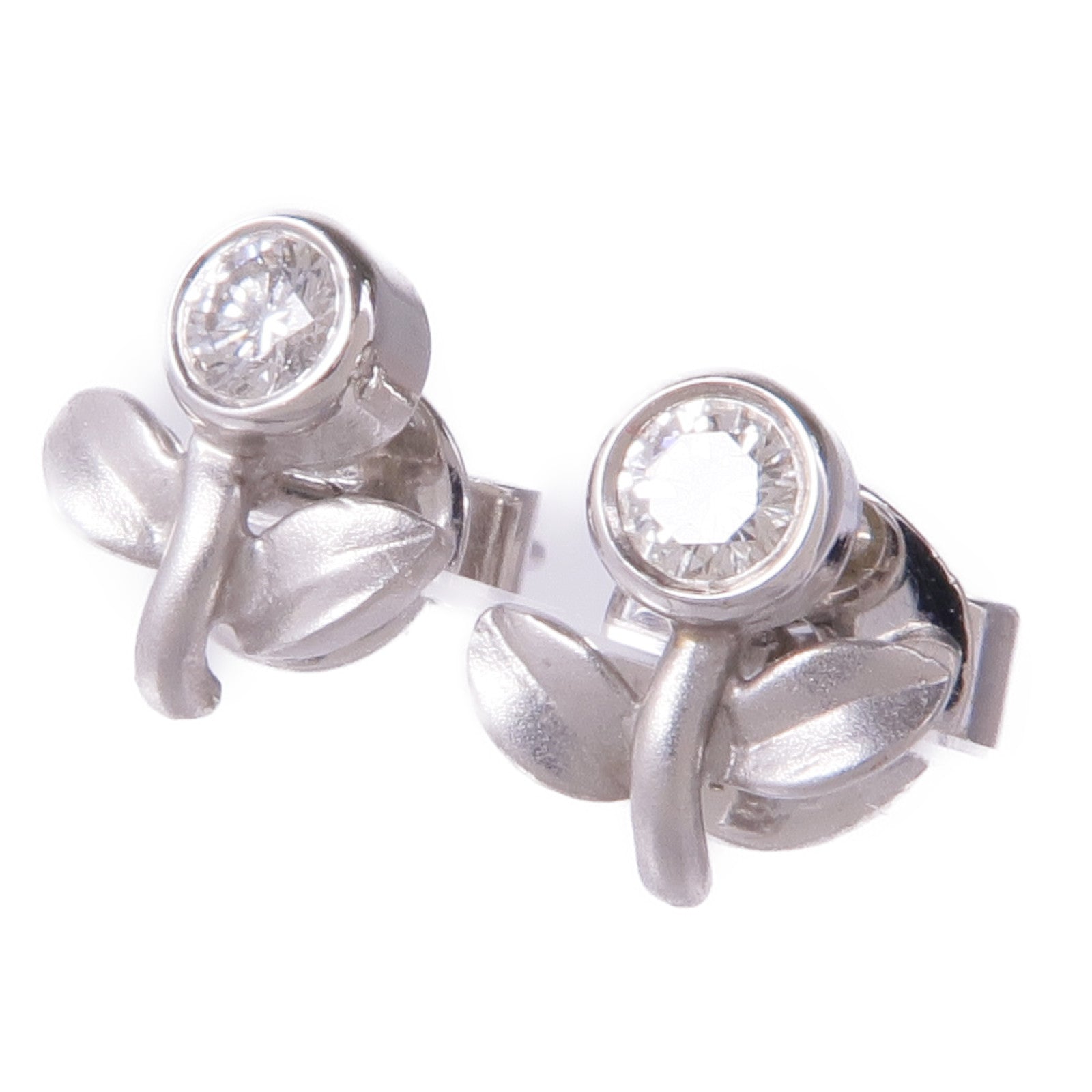 JEWELRY Diamond Earrings 18K White Gold