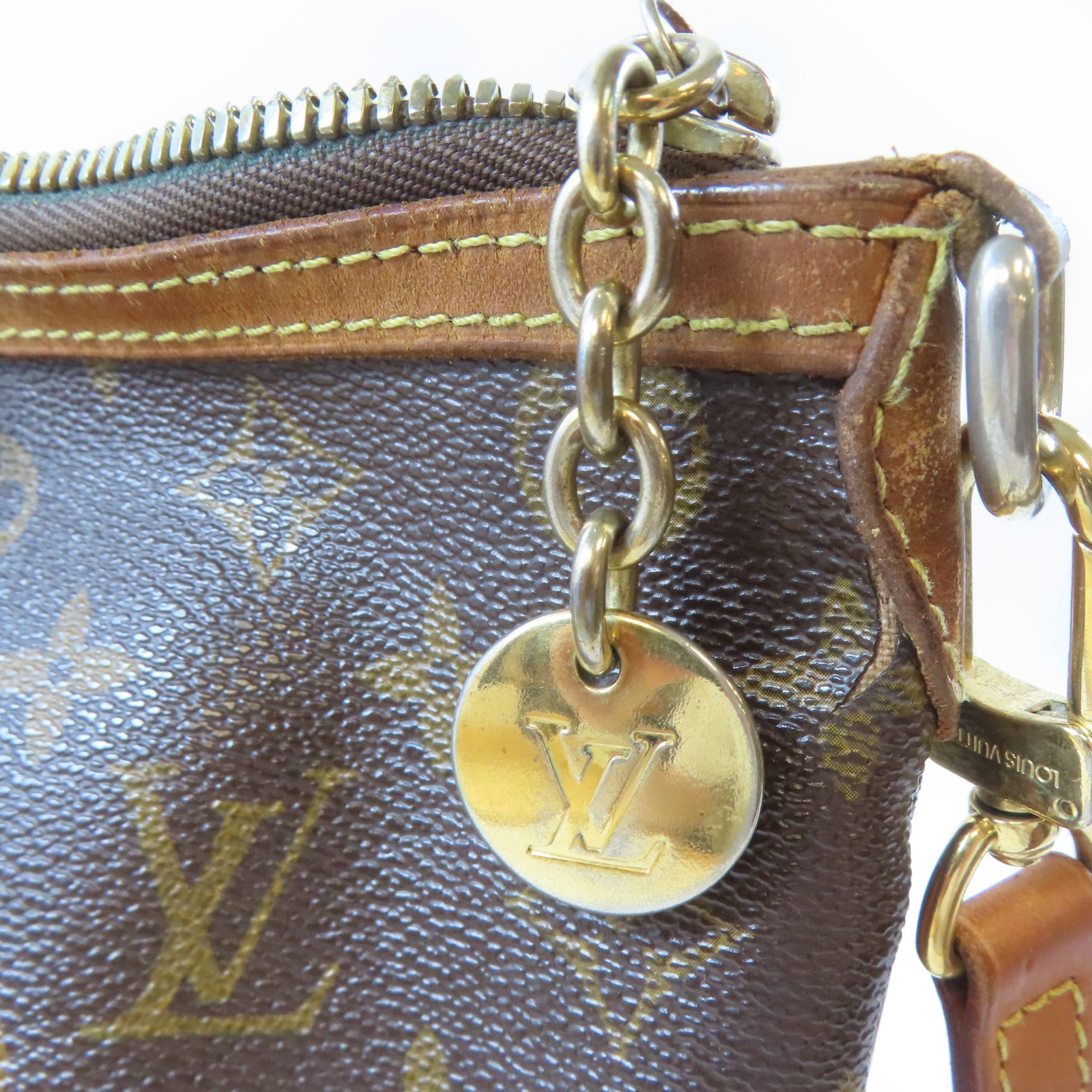 LOUIS VUITTON 【激減優惠】Monogram Palermo金扣手挽肩背兩用袋啡色