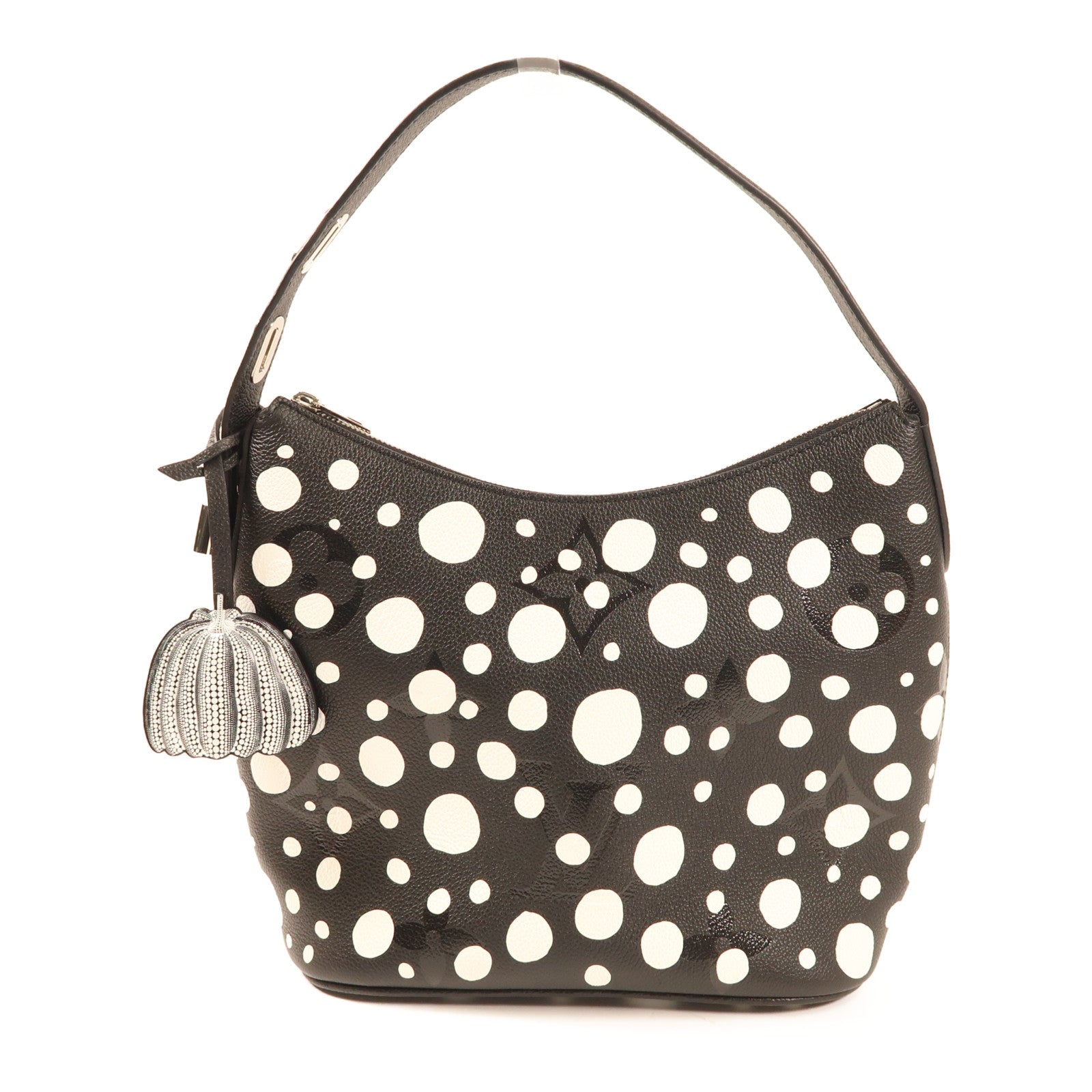 LOUIS VUITTON Monogram Empreinte LVxYK Marshmallow PM銀扣肩背袋