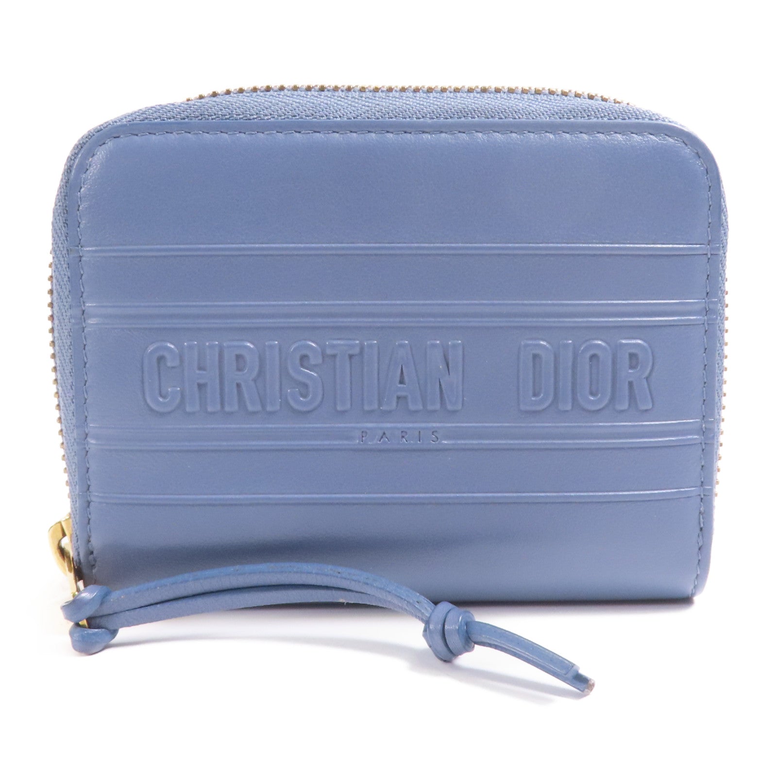 Dior 牛皮皮革Coin Case金扣零錢包