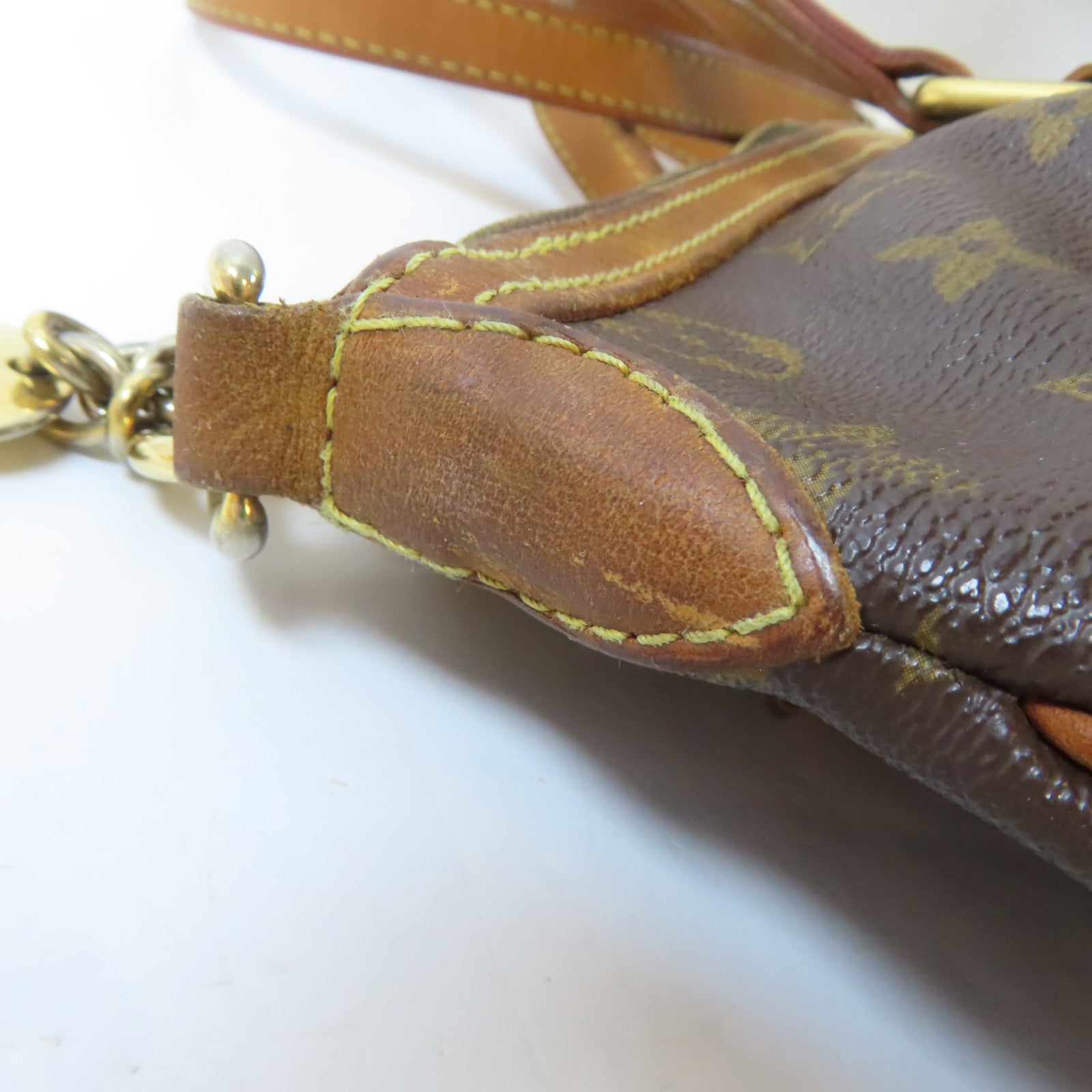 LOUIS VUITTON 【激減優惠】Monogram Palermo金扣手挽肩背兩用袋啡色