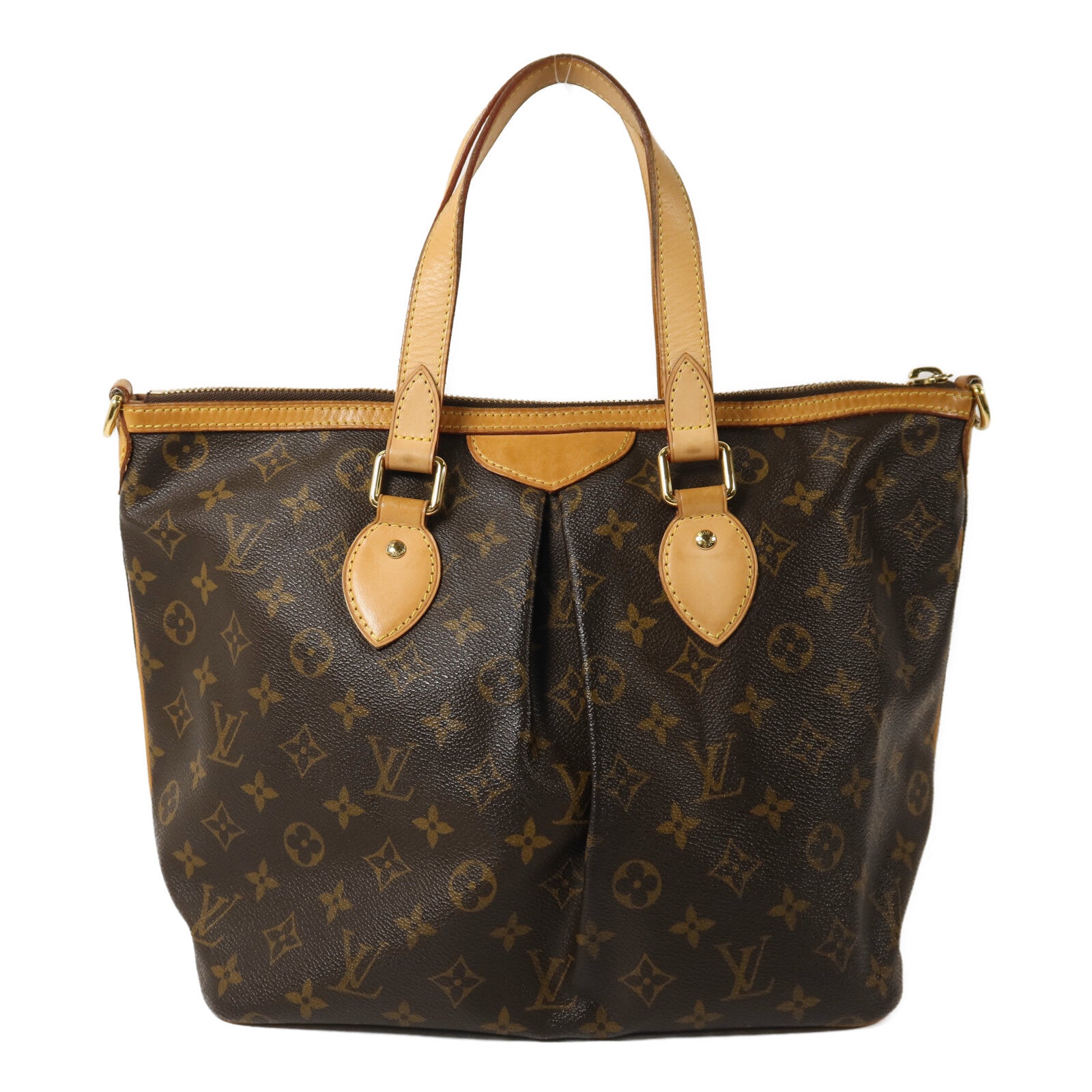 LOUIS VUITTON Monogram Palermo PM金扣手挽肩背兩用袋