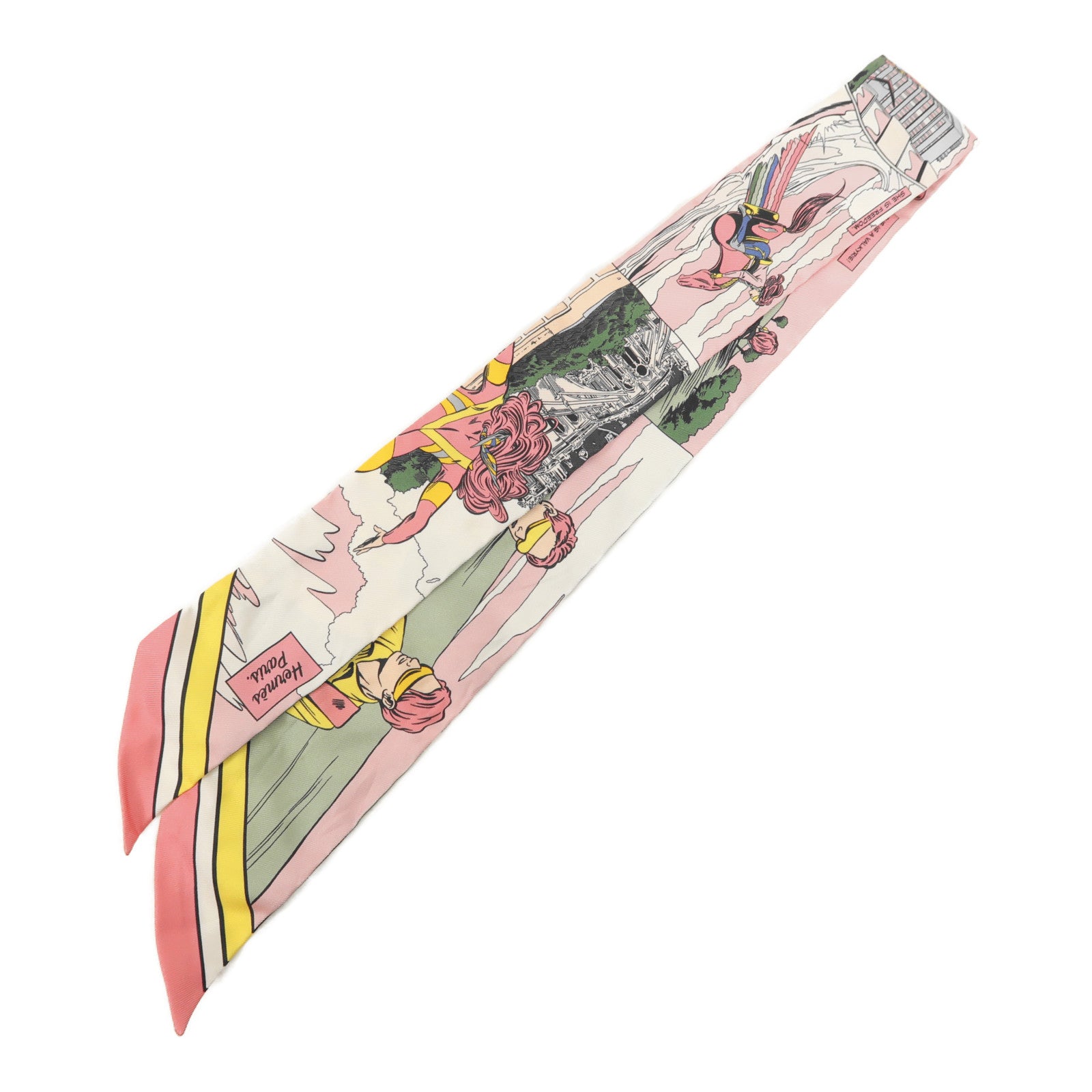 HERMES 絲質Twilly絲巾