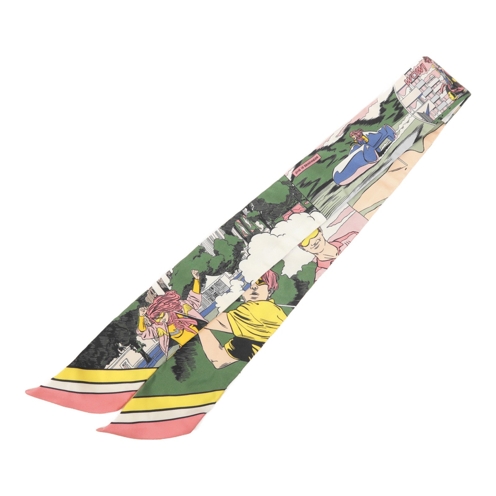 HERMES 絲質Twilly絲巾