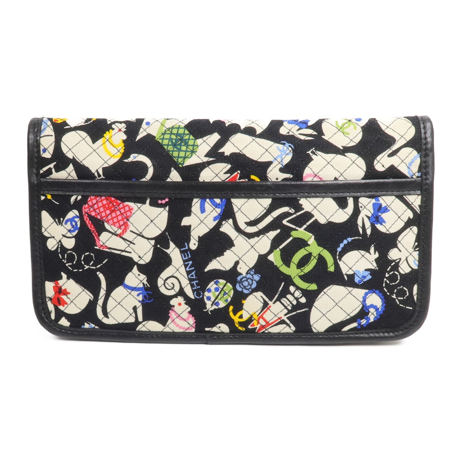 CHANEL 帆布Baby Animals Pouch手拿包
