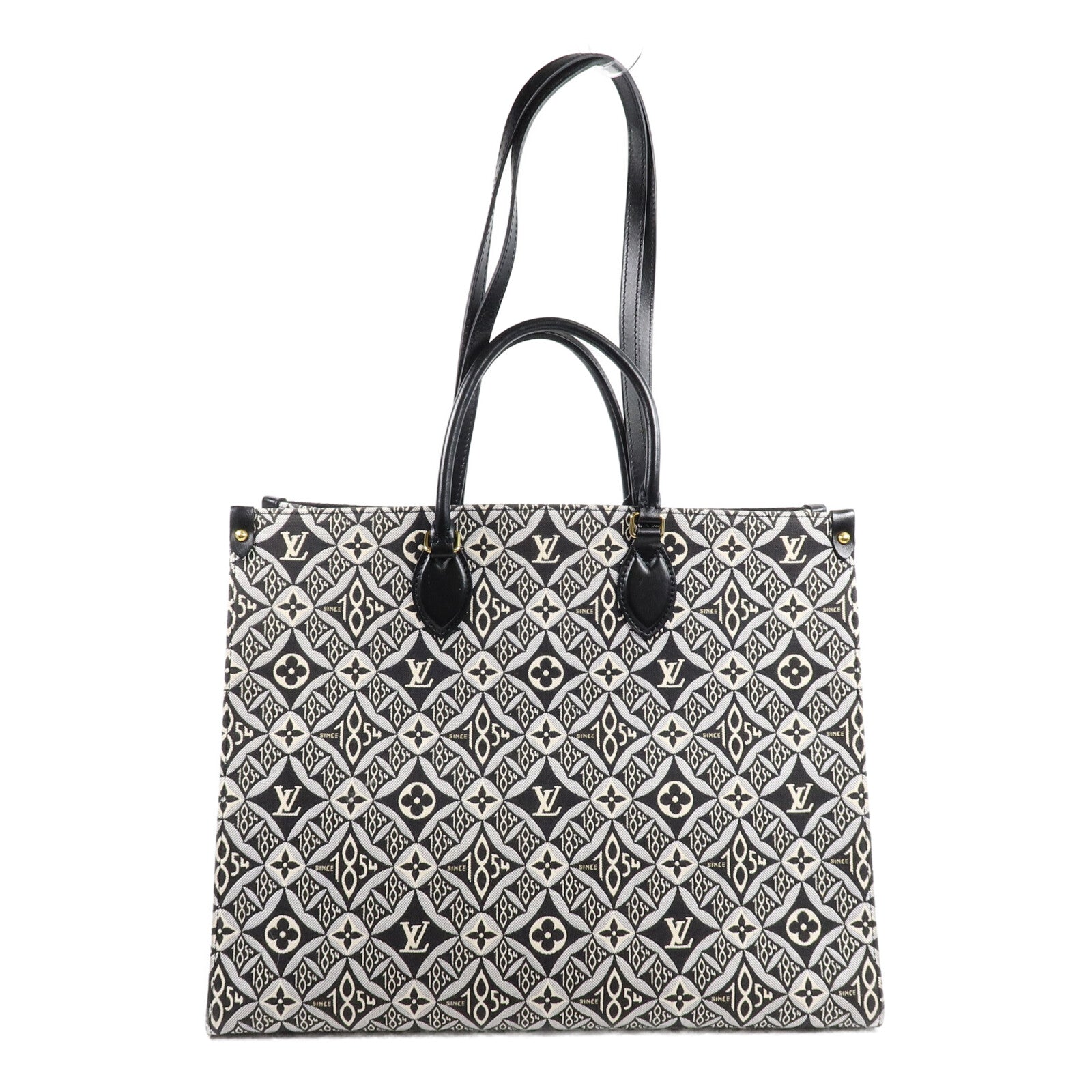 LOUIS VUITTON Monogram Jacquard Since 1854 OnTheGo GMLOUIS VUITTON LV 2 Way Bag Monogram Jacquard Since 1854 OnTheGo GM M57207 Canvas金扣手挽肩背兩用袋