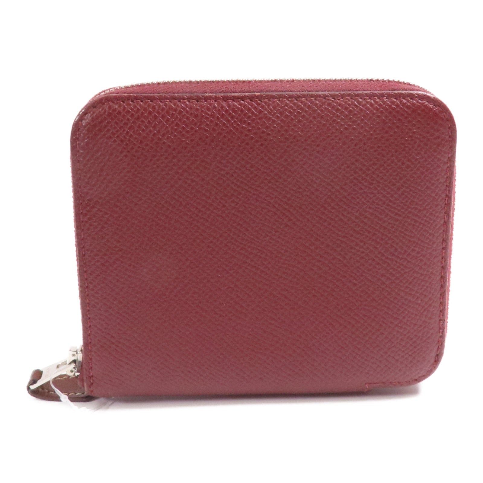 HERMES Epsom皮革Silk In Compact銀扣錢包