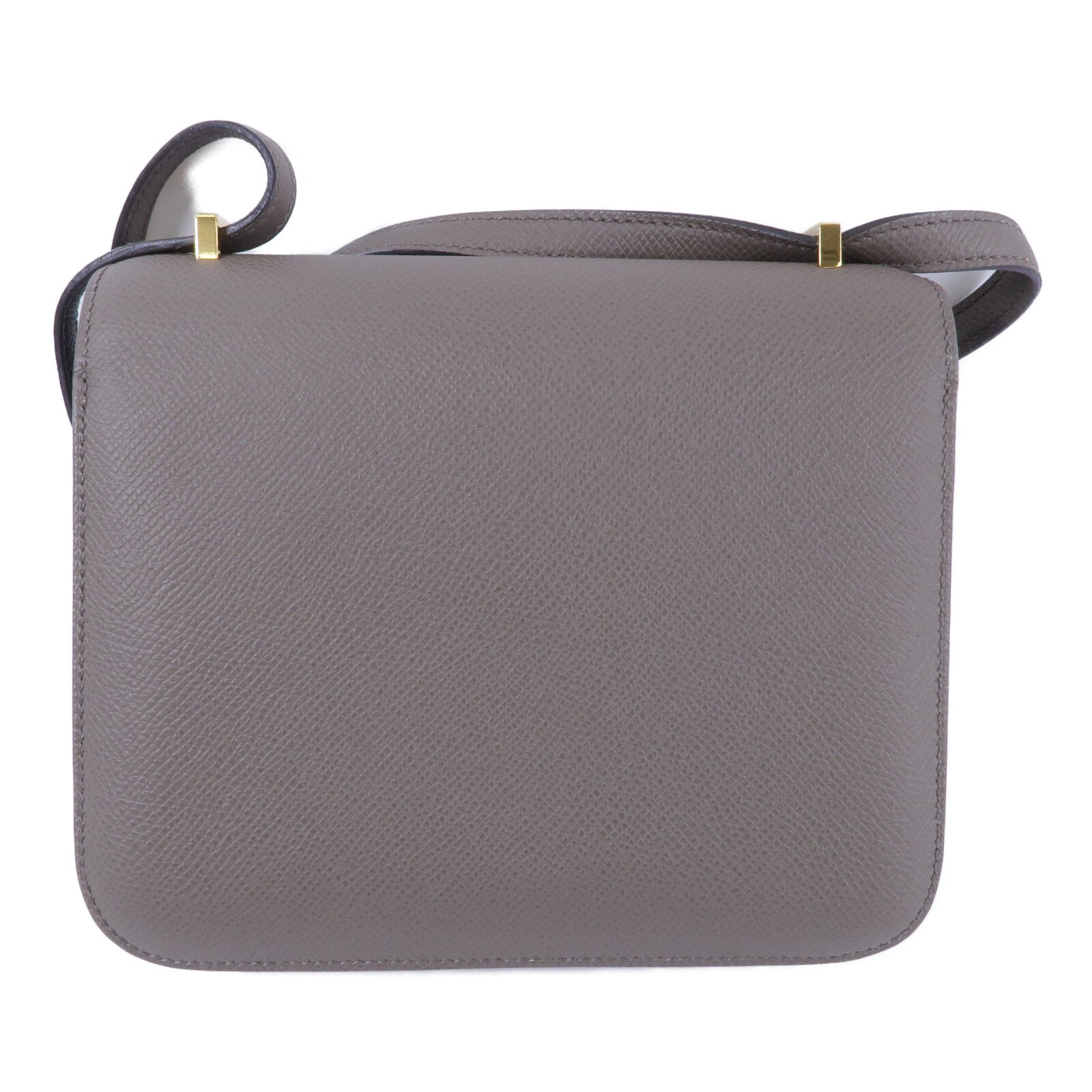 HERMES Epsom皮革Constance Mini肩背袋Etain