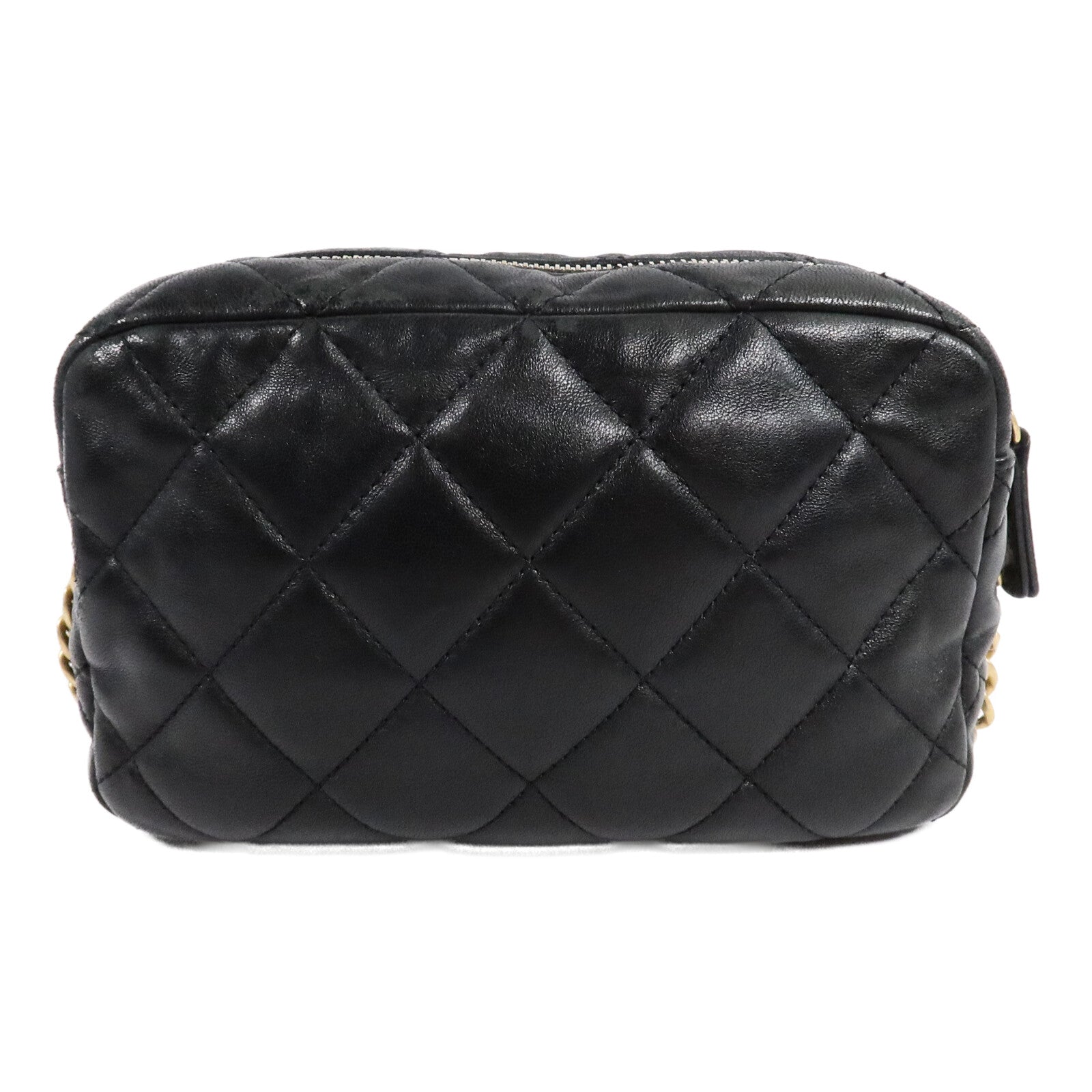 CHANEL 牛皮皮革Carmea Bag Gold Ball鏈帶肩背袋