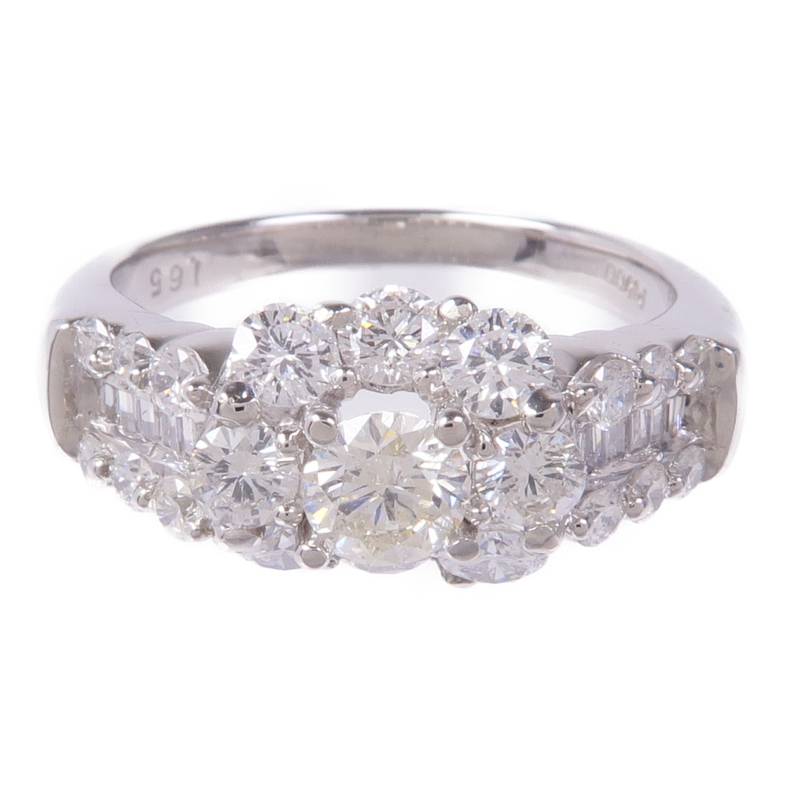 JEWELRY PT900鉑金Diamond Ring鑽石戒指US#7.5