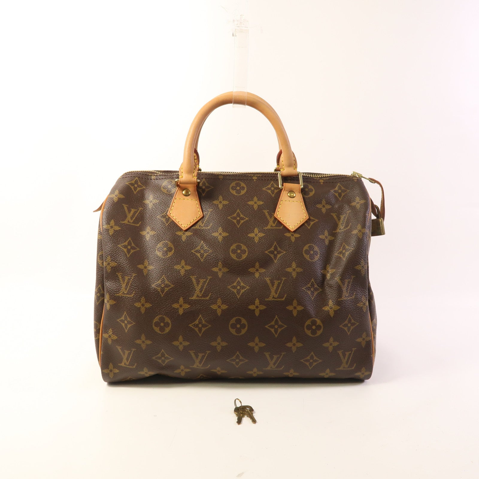 LOUIS VUITTON Monogram Speedy 30金扣手挽袋
