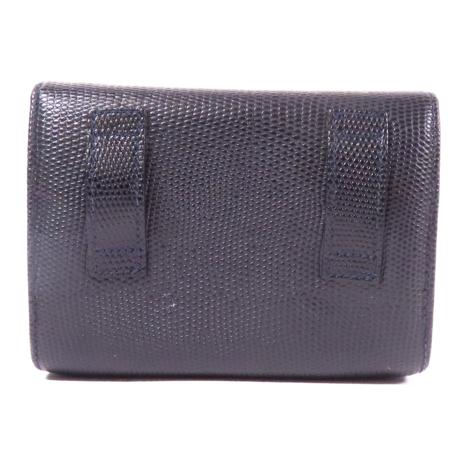 Salvatore Ferragamo 【激減優惠】牛皮皮革Mini Pochette金扣鏈帶肩背袋