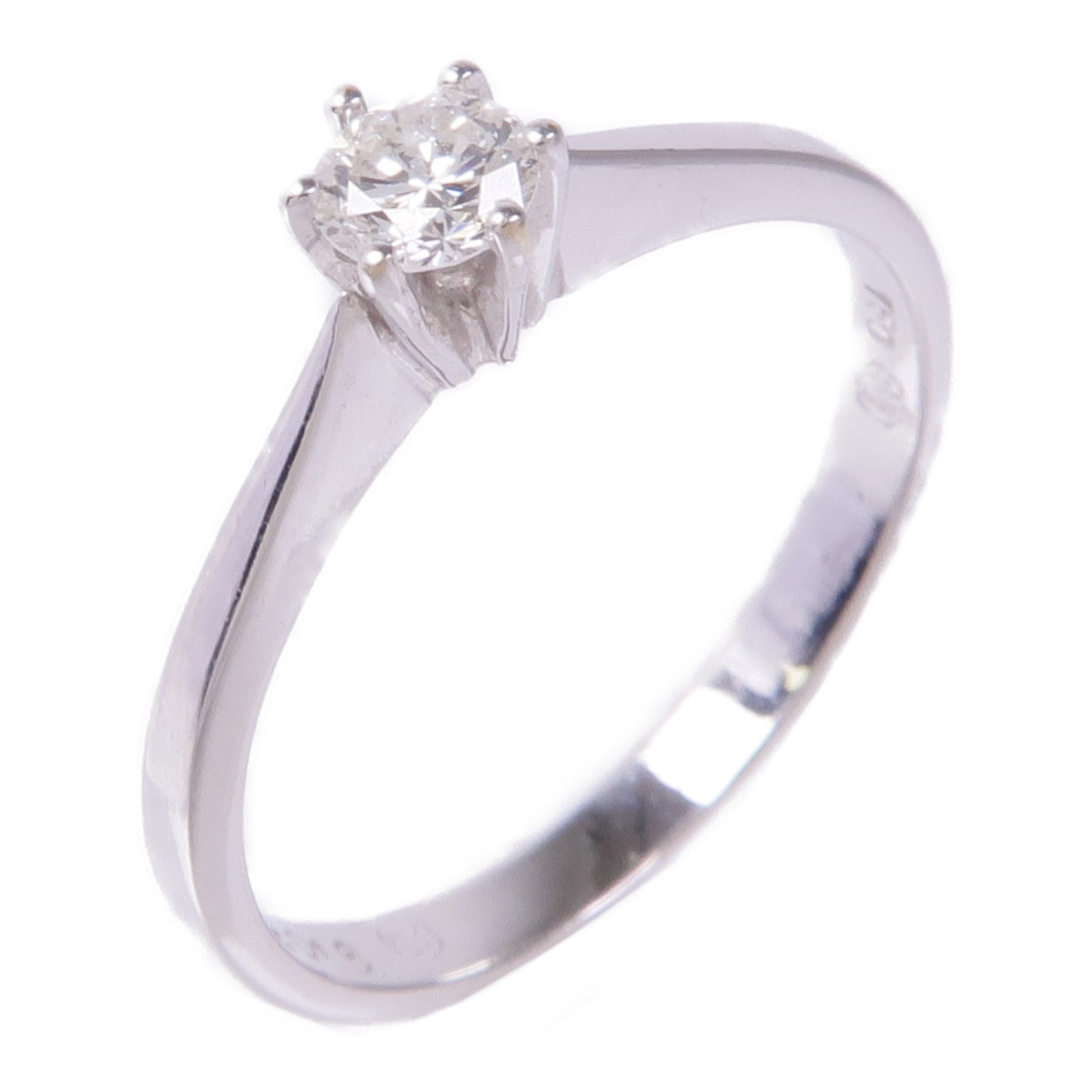 JEWELRY Diamond Ring 18K White Gold US#4.5
