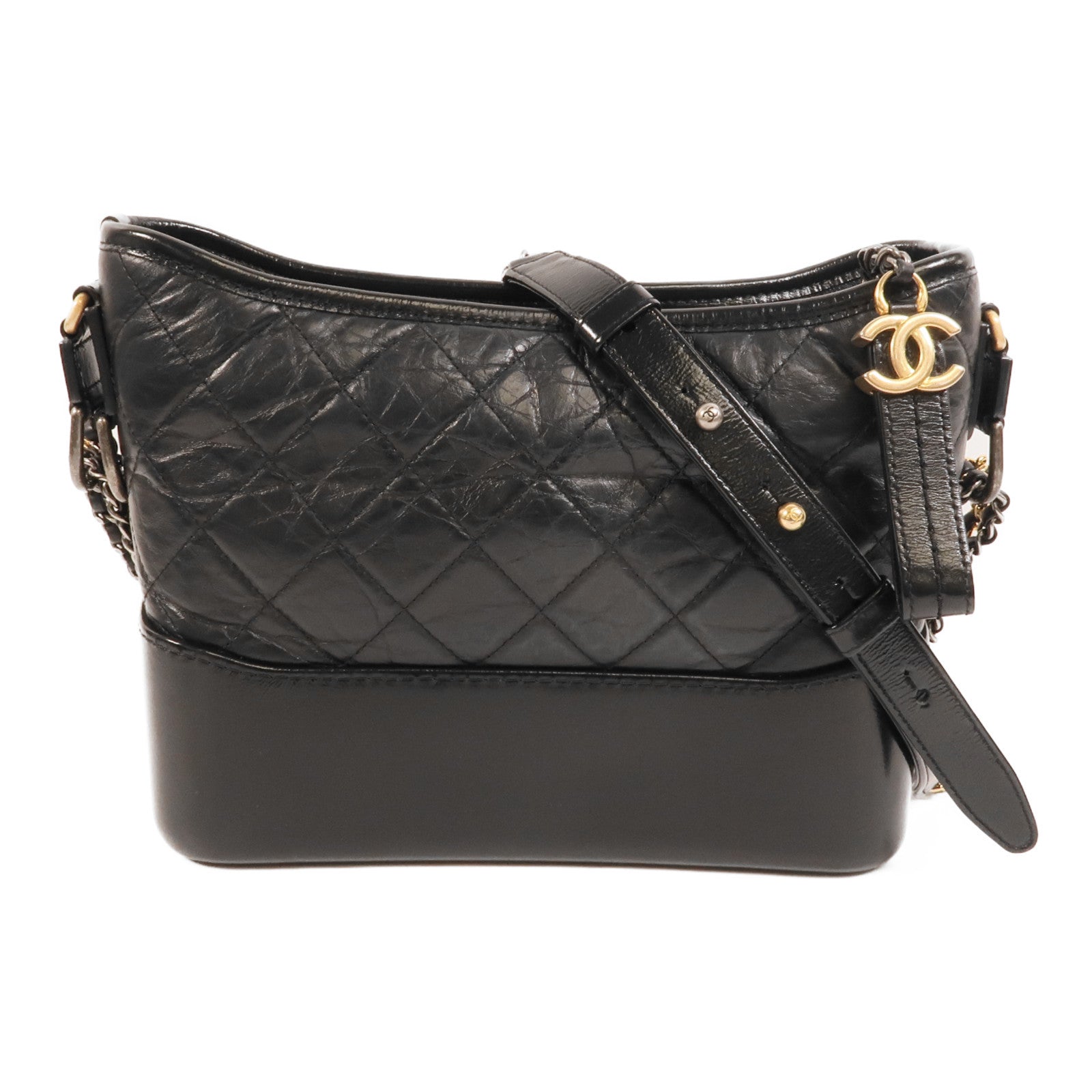 CHANEL 牛皮皮革Gabrielle Small鏈帶肩背袋