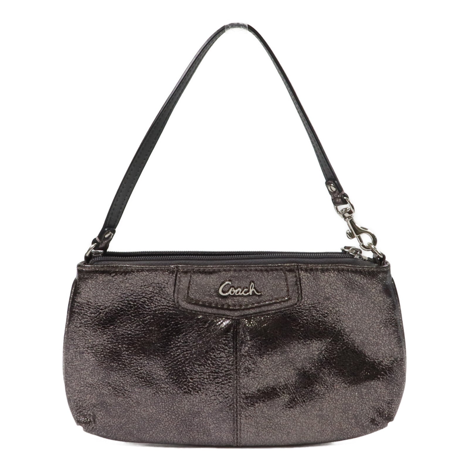 COACH 牛皮皮革Pouch Shoulder肩背袋