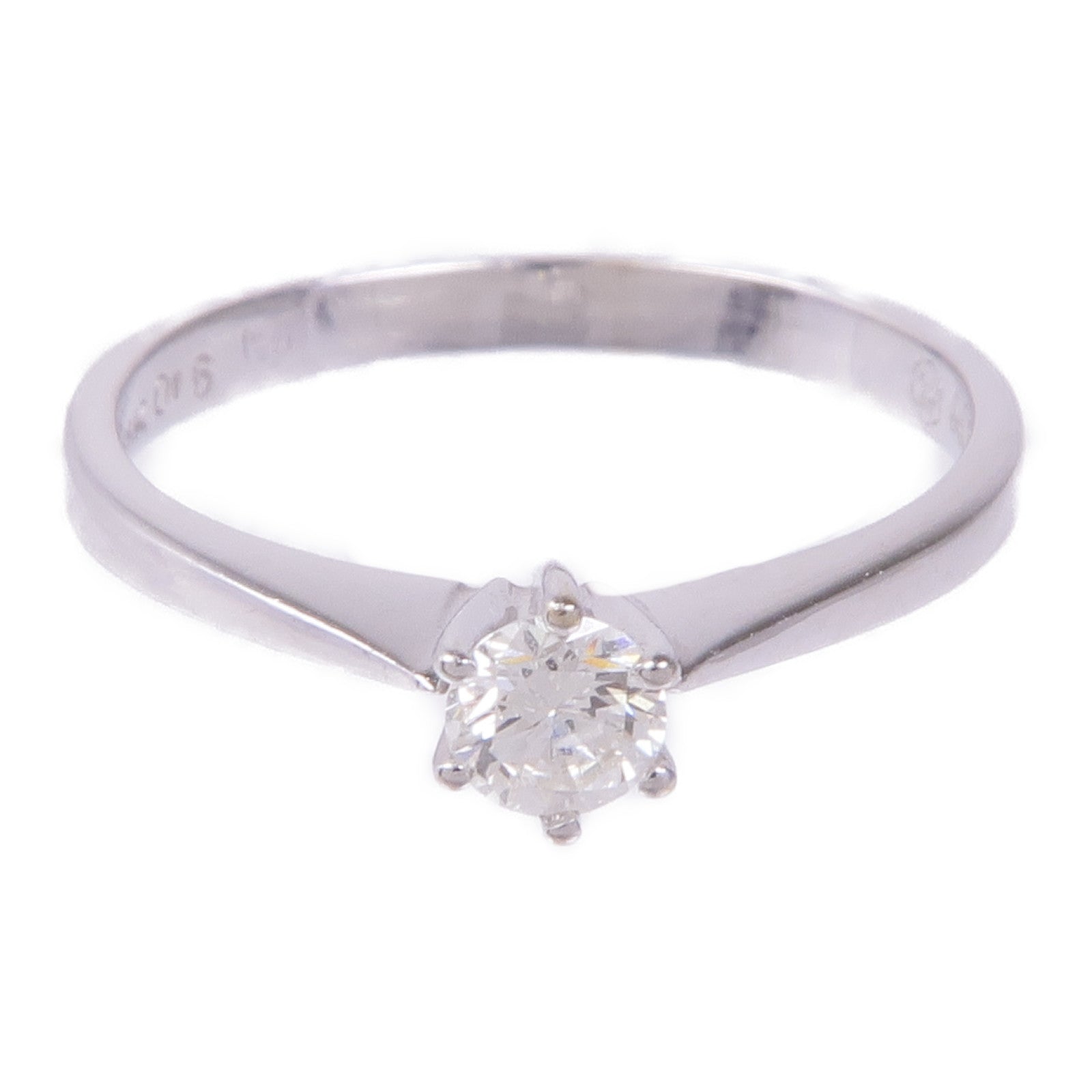 JEWELRY Diamond Ring 18K White Gold US#4.5