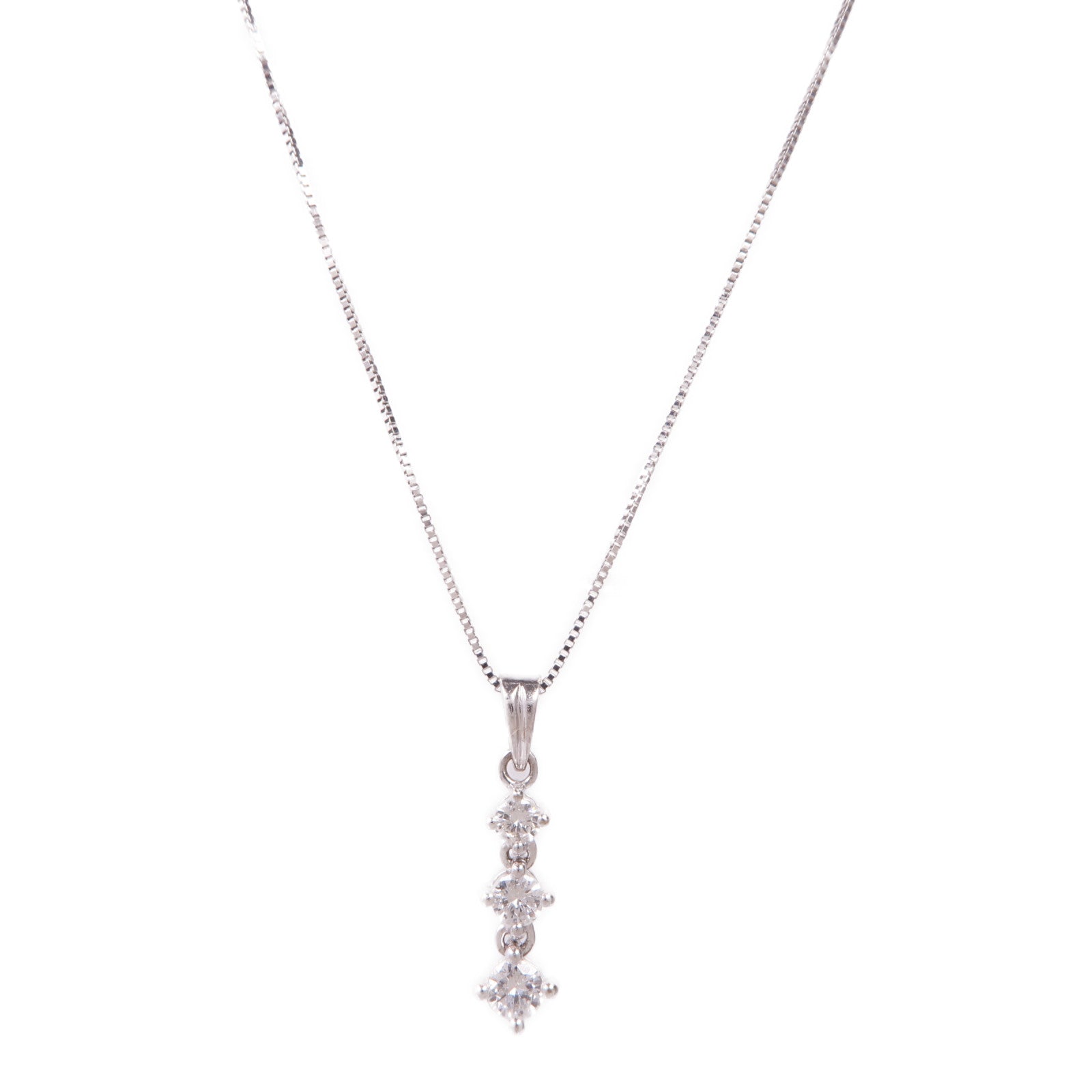 JEWELRY 18K白金Diamond Necklace鑽石項鍊