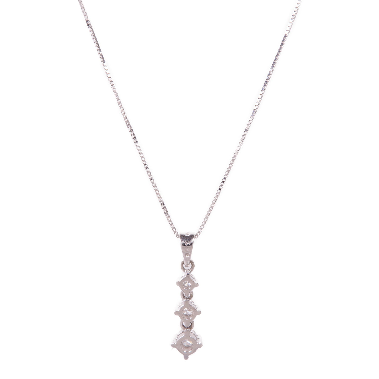 JEWELRY 18K白金Diamond Necklace鑽石項鍊