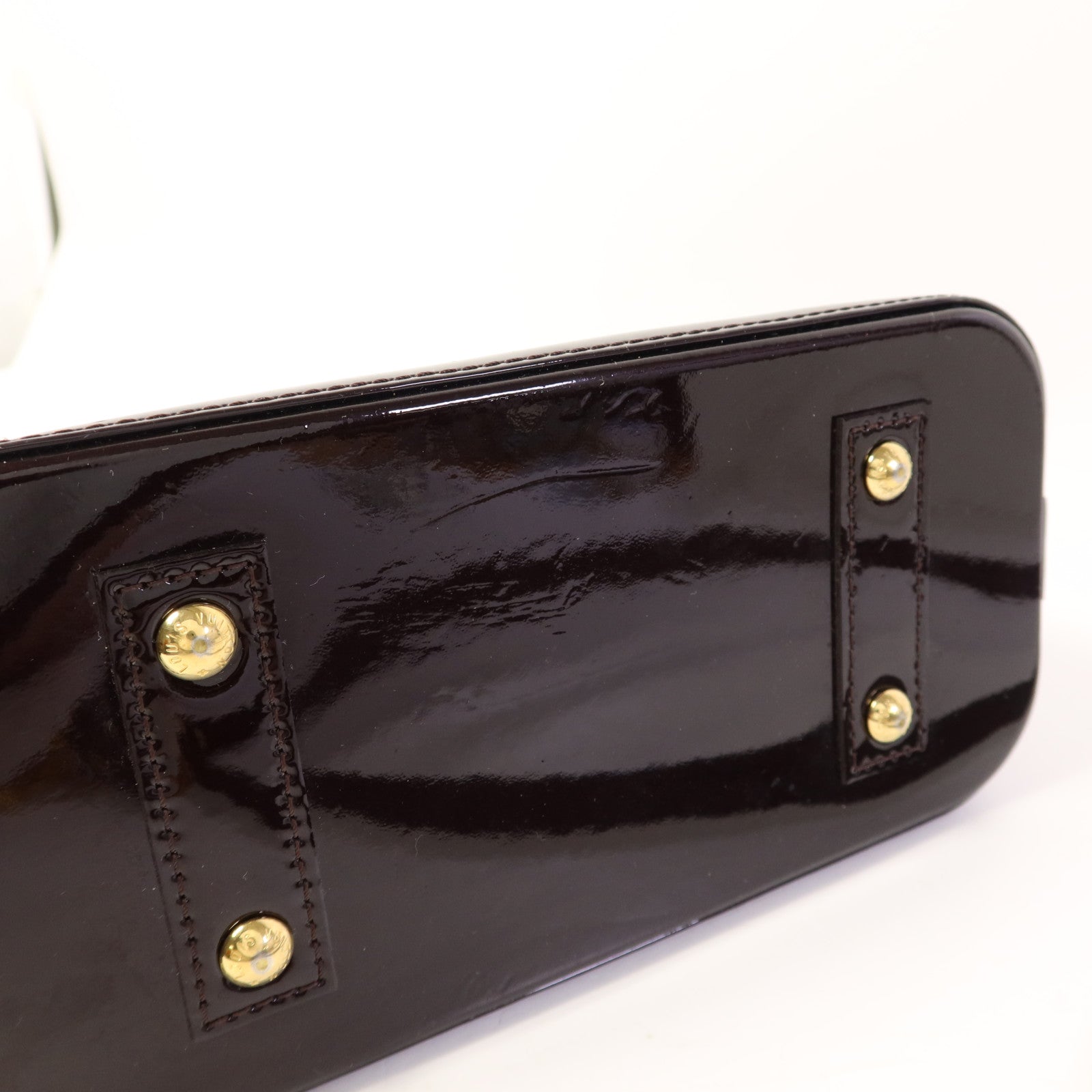 LOUIS VUITTON Vernis Alma BB金扣手挽肩背兩用袋