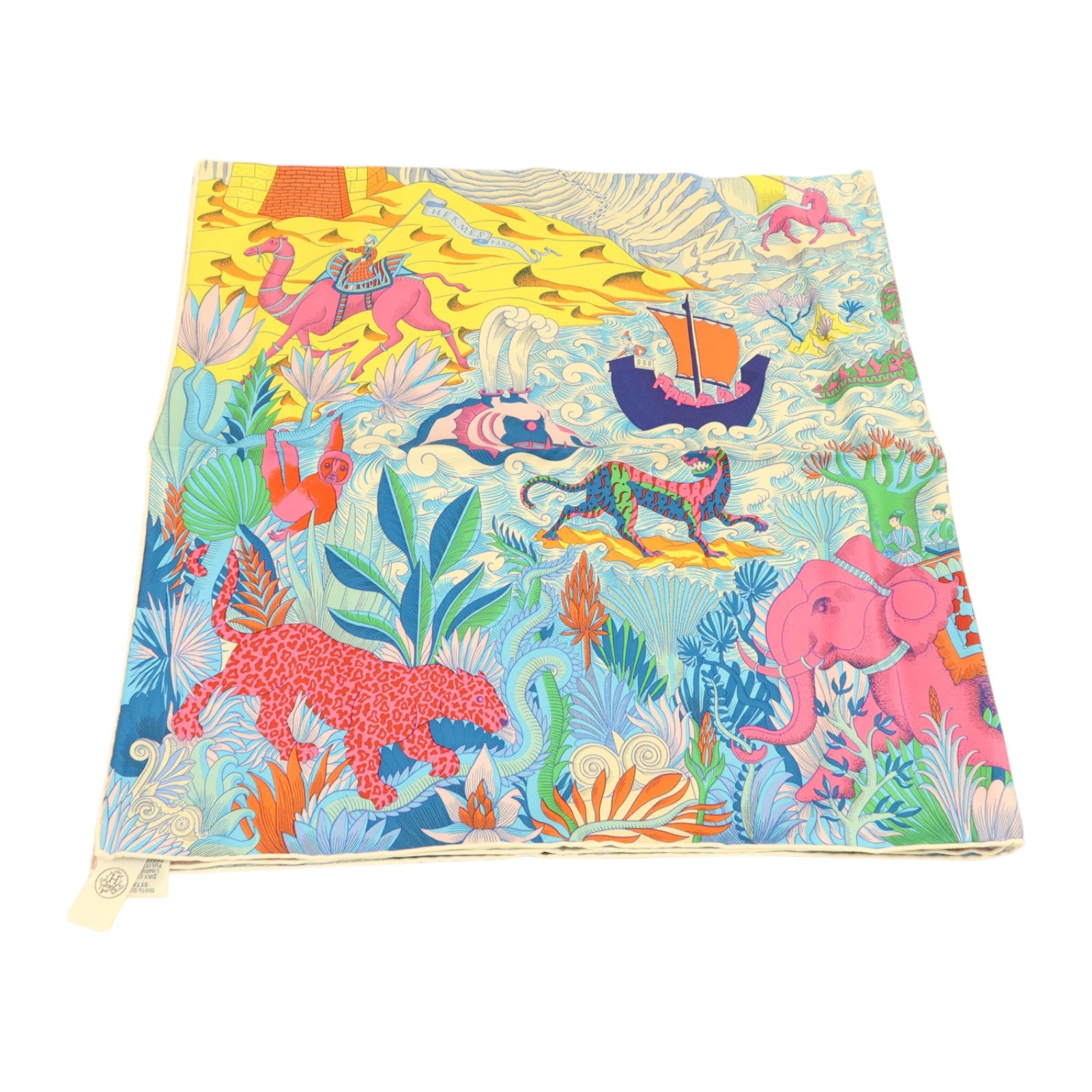 HERMES 絲質Scarf 90x90cm絲巾