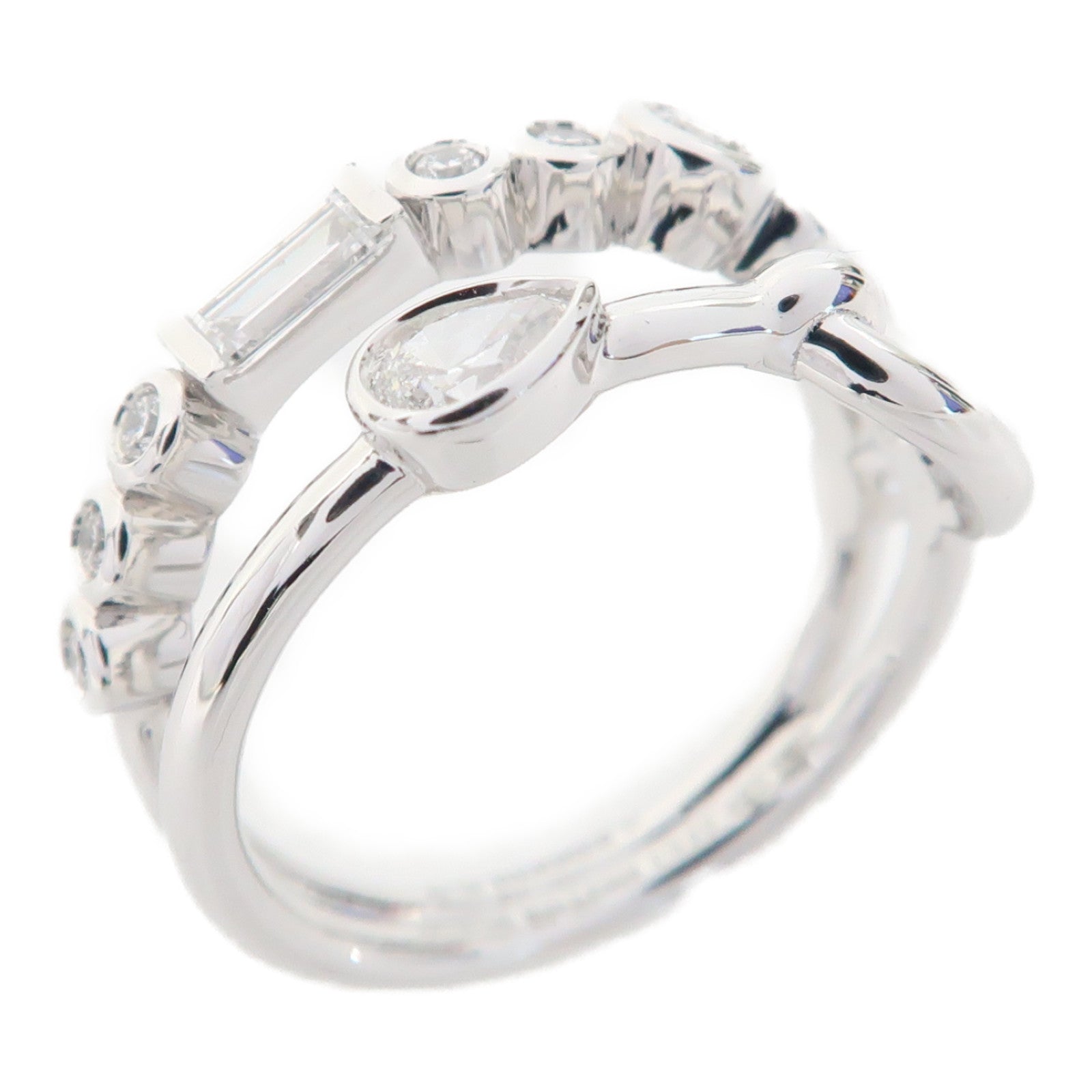 HERMES 【激減優惠】18K白金Chaine d'Ancre Chaos Fancy Ring