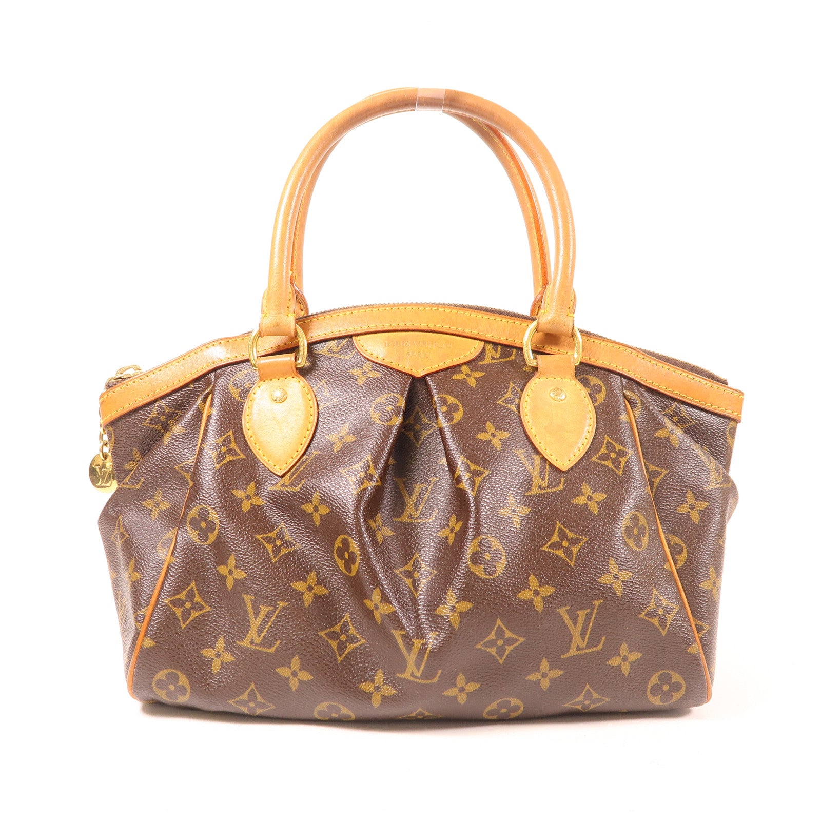 LOUIS VUITTON LV GHW Tivoli PM Shoulder Handbag M40143 Monogram Brown