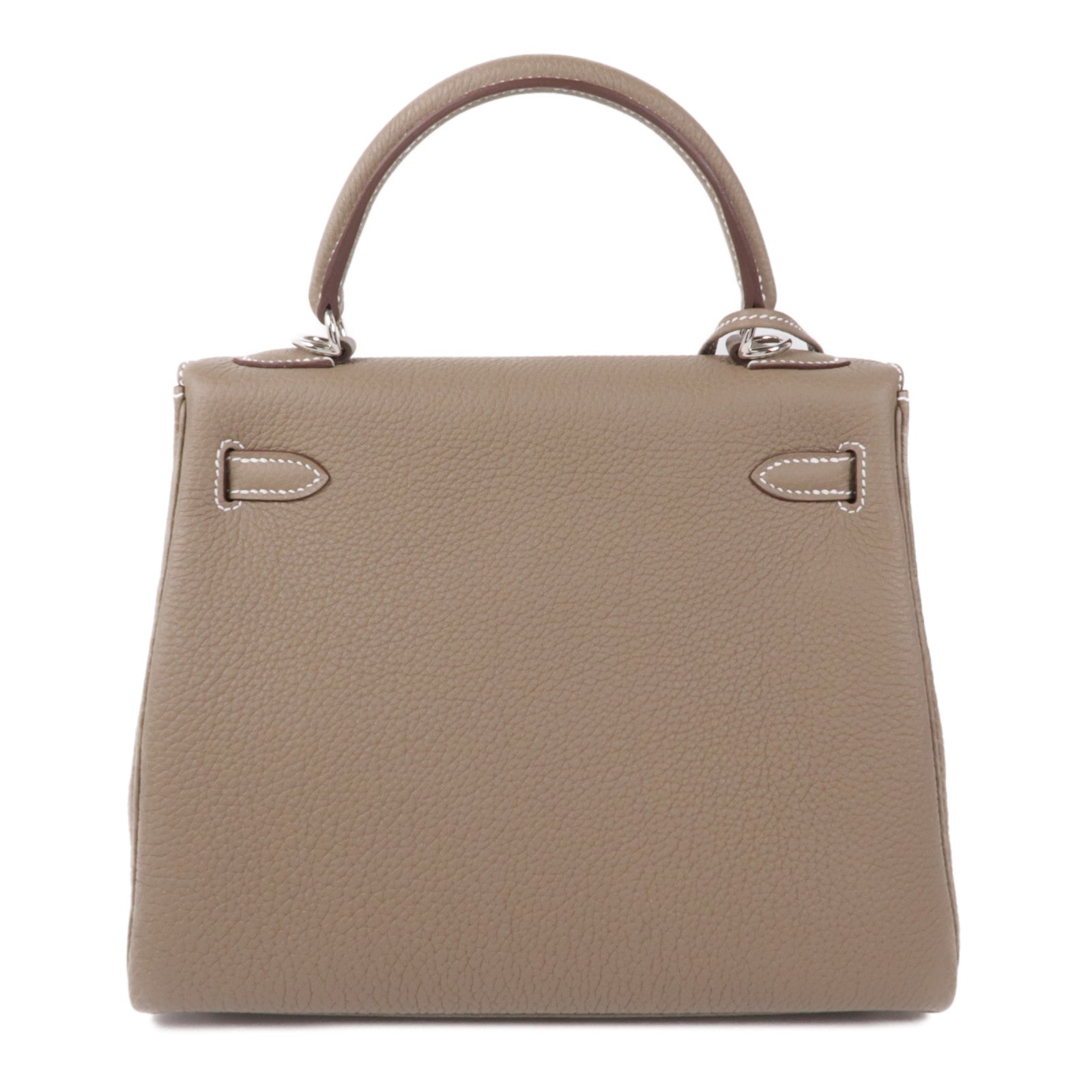 HERMES【激減優惠】 Togo皮革Kelly 25銀扣手挽肩背兩用袋