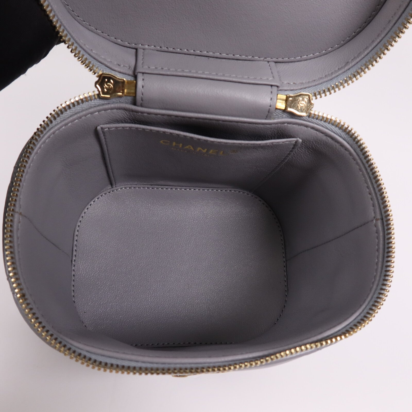 CHANEL 羊皮皮革Trendy CC Vanity Case金扣手挽肩背兩用袋