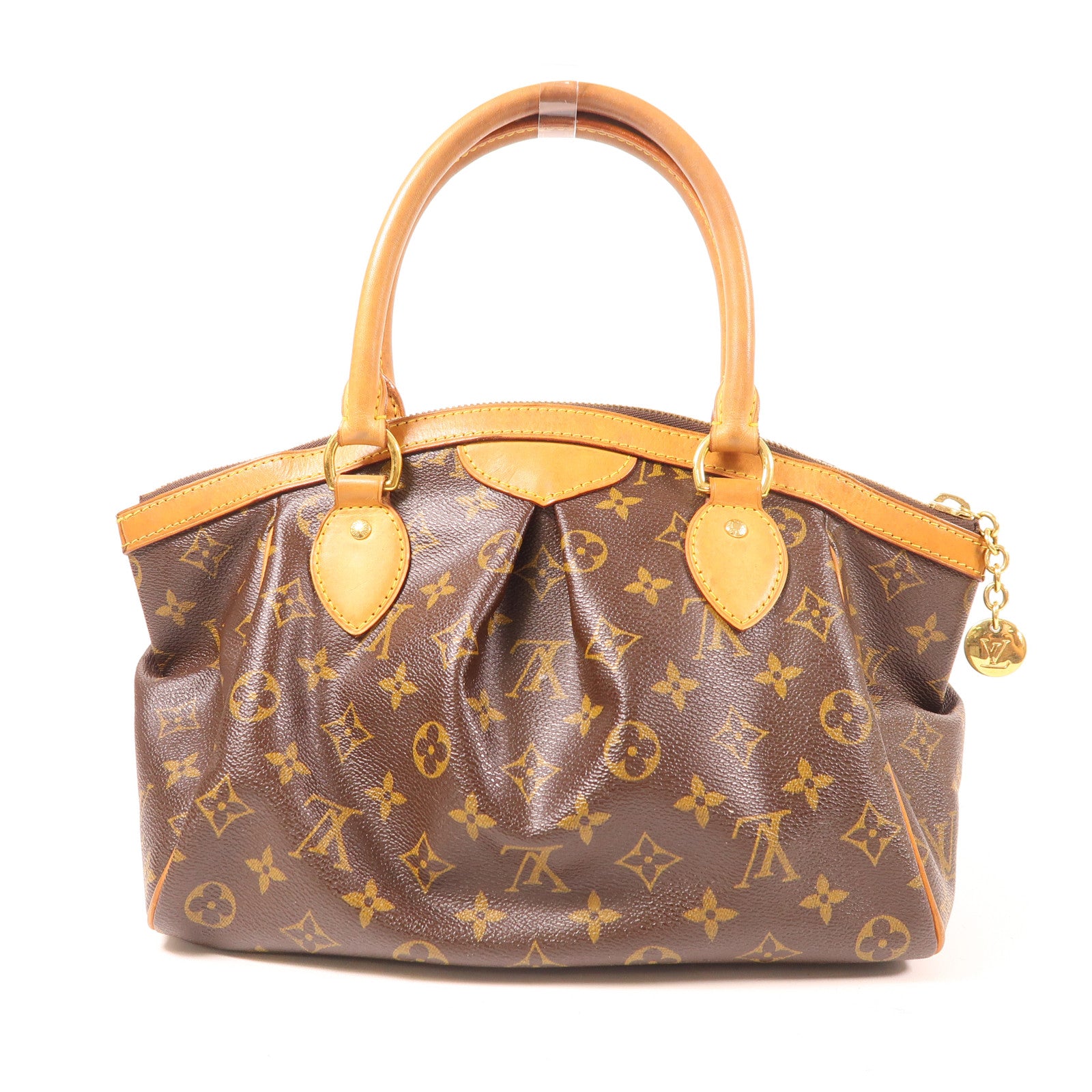 LOUIS VUITTON LV GHW Tivoli PM Shoulder Handbag M40143 Monogram Brown