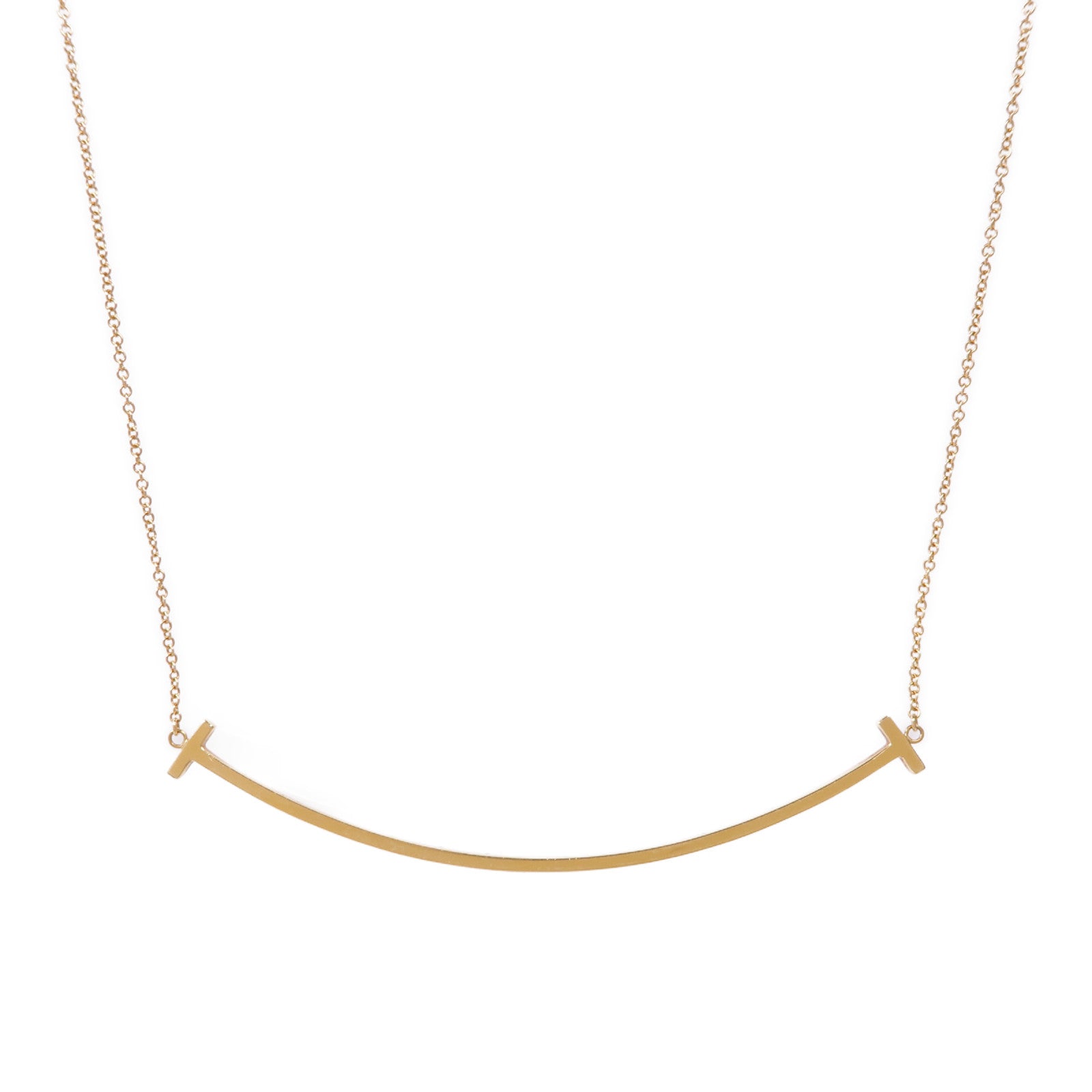 TIFFANY&CO 18K黃金T Smile Pendant項鍊
