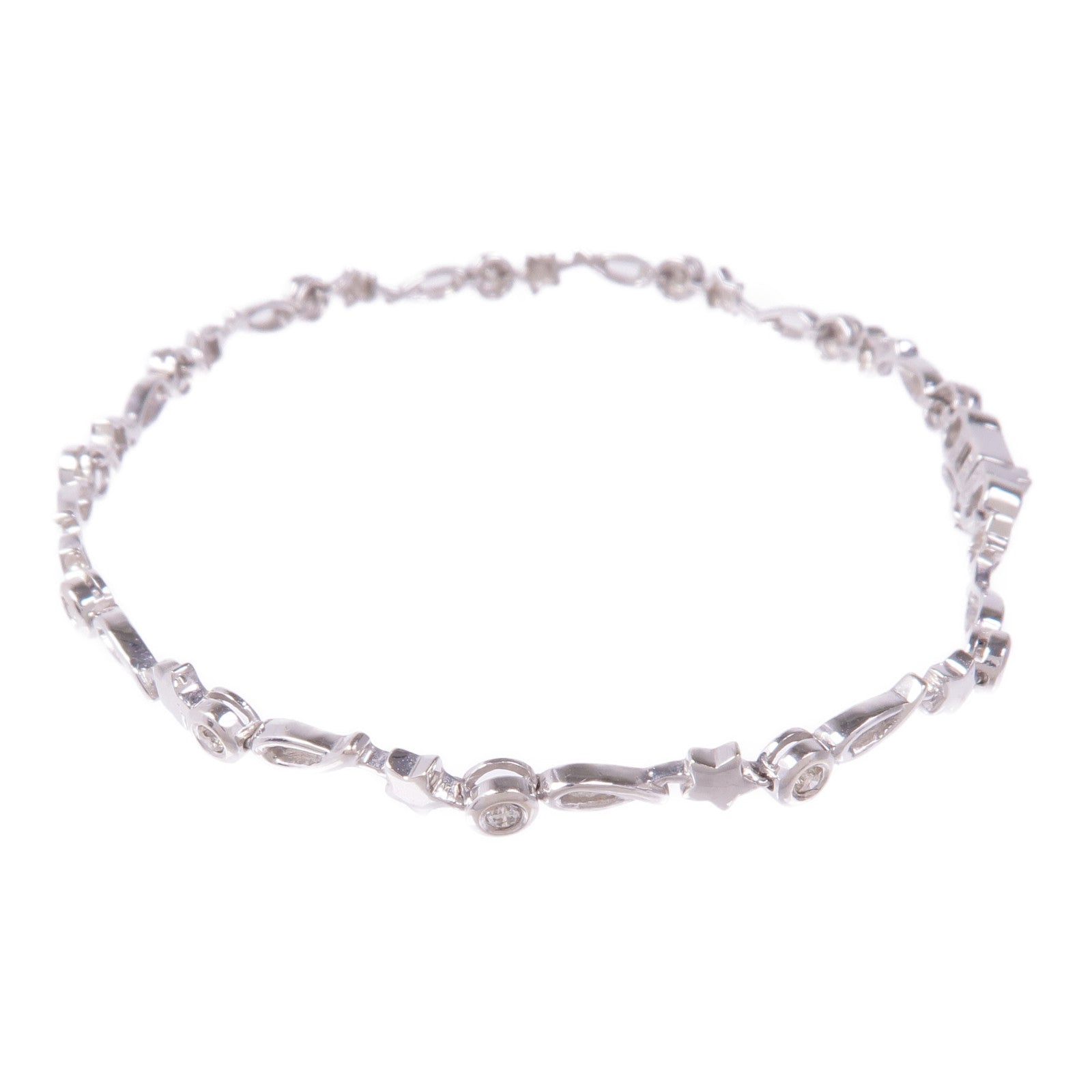 JEWELRY Diamond Bracelet 18K White Gold
