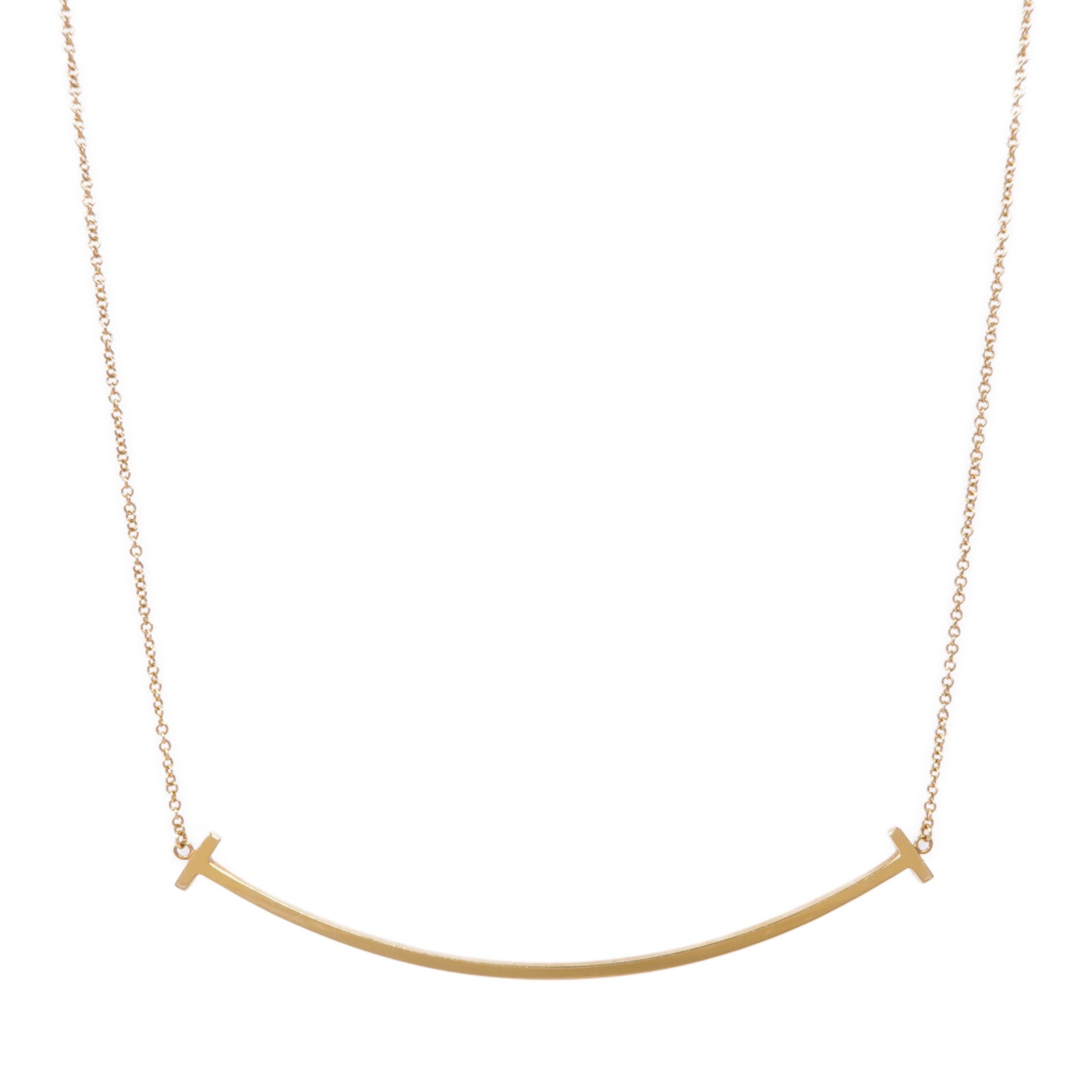 TIFFANY&CO 18K黃金T Smile Pendant項鍊