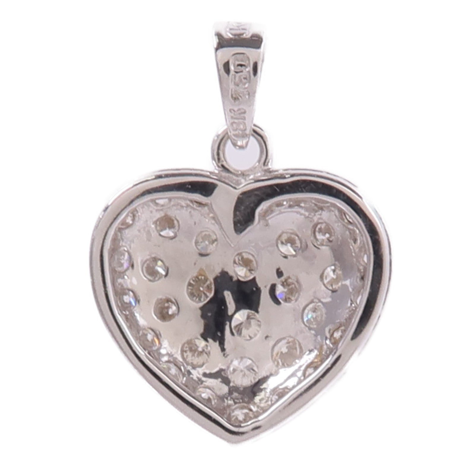 JEWELRY 18K白金Diamond Pendant Top鑽石吊墜