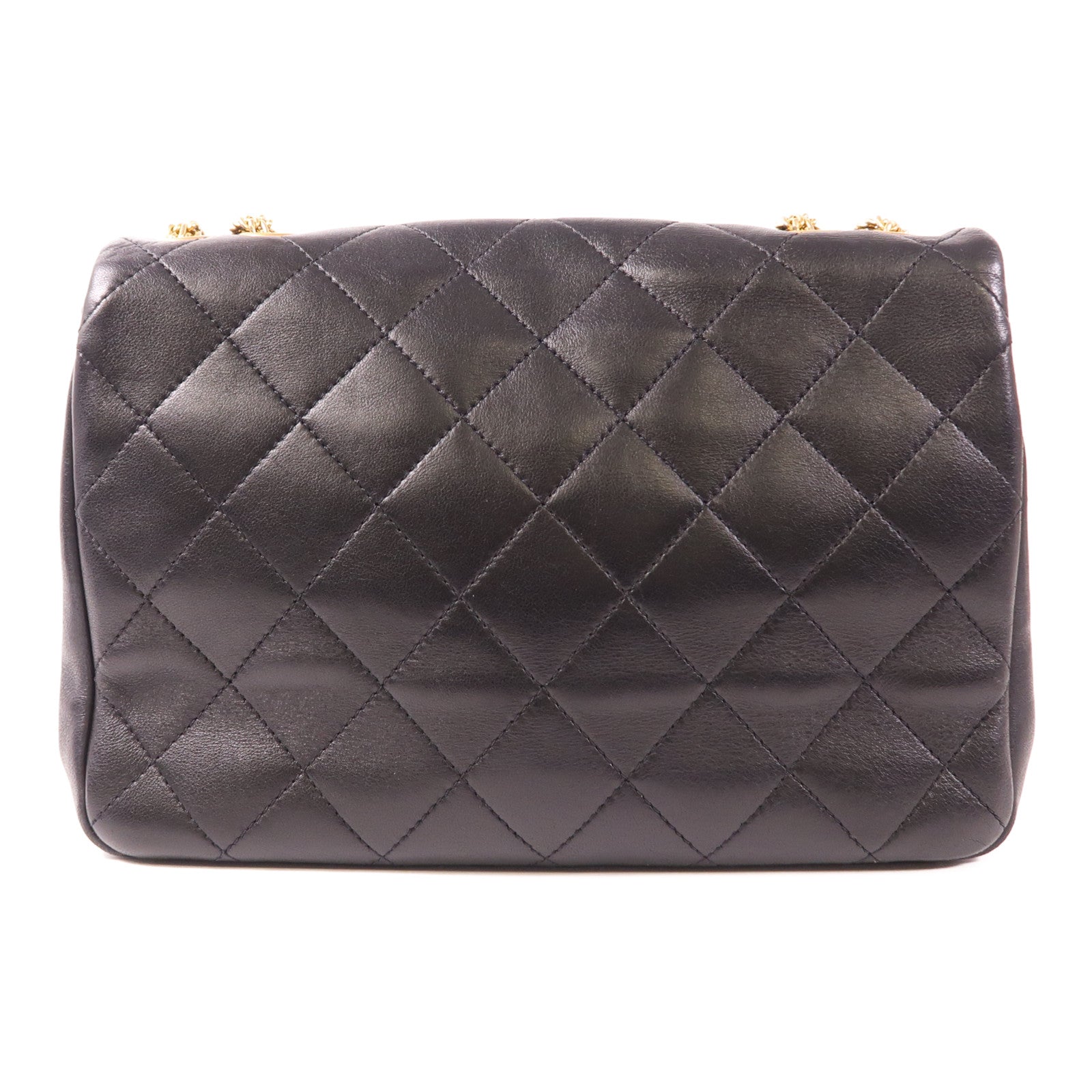 CHANEL 羊皮皮革Chain Shoulder金扣鏈帶肩背袋